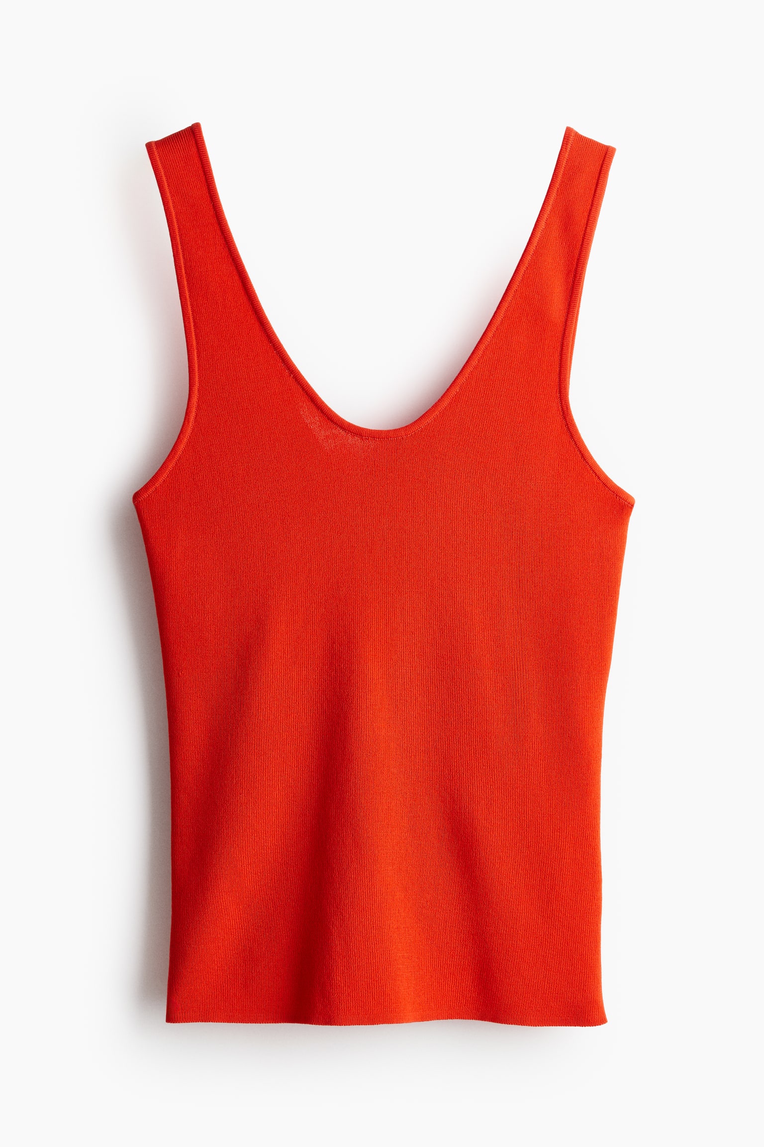 Knit Tank - Bright orange/Black/White/Beige - 2