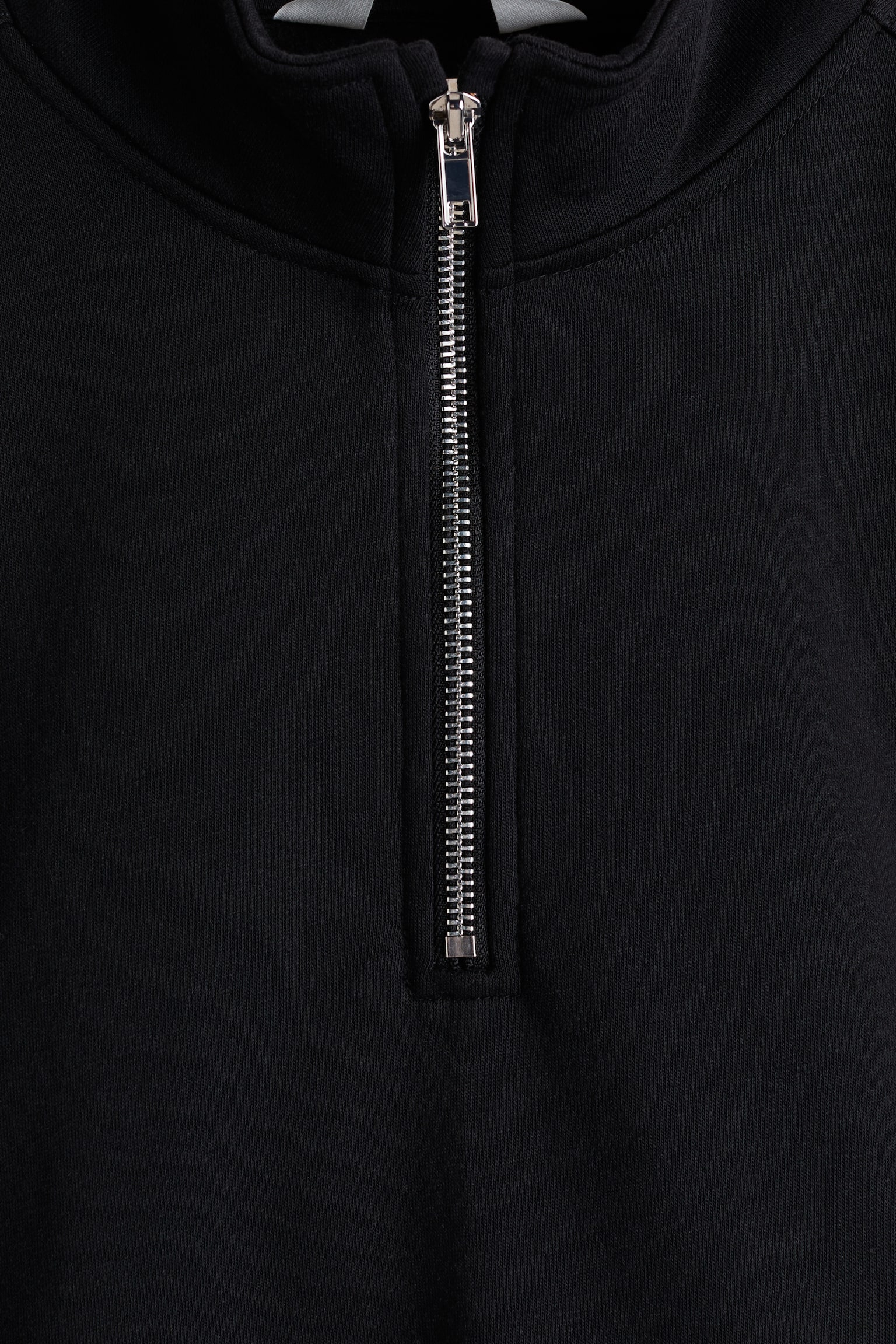 Детские толстовки H&M Half-Zip Brushed-Inside, цвет: Чёрный — фото 7