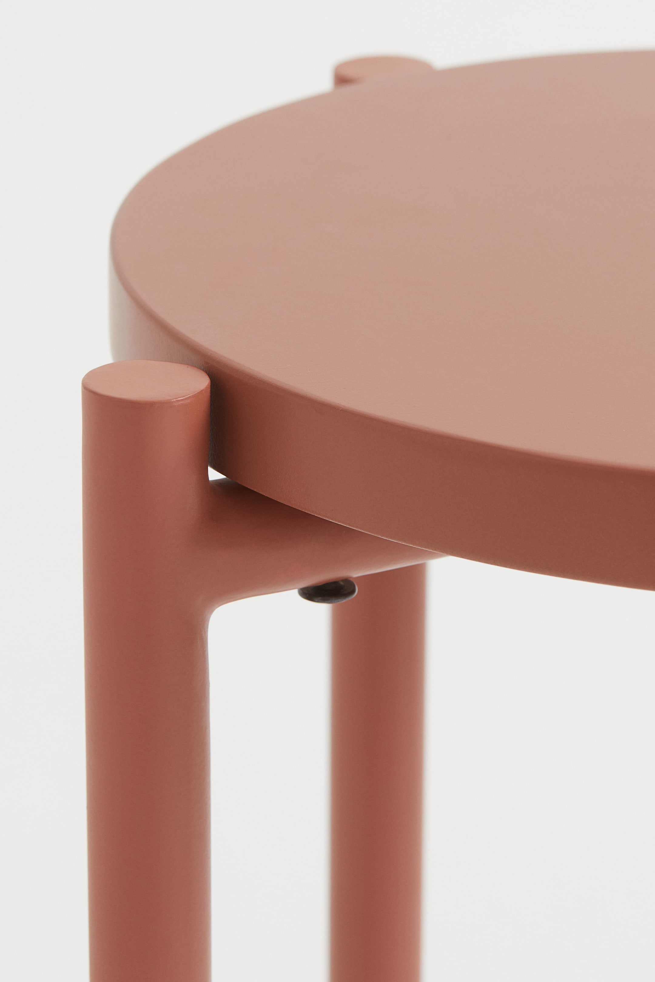 הצגת תמונה גדולה יותר: שרפרף עם מושב עגול - ורוד-בז' כהה - Home All | H&M IL 3