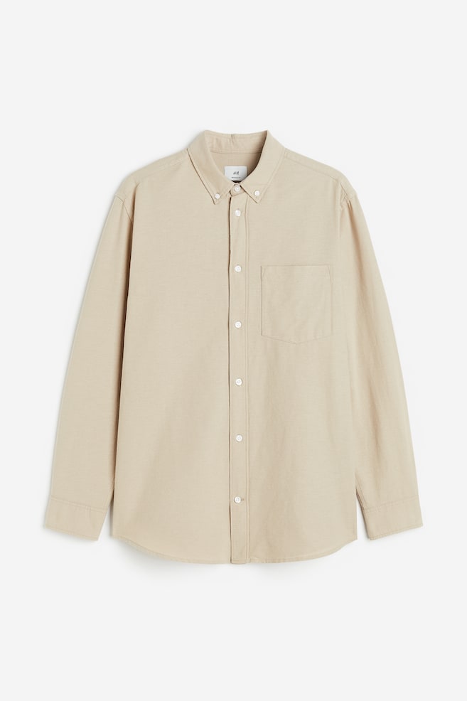 Oxfordskjorte Regular Fit - Beige/Hvid/Lyseblå/Kakigrøn/dc/dc - 2