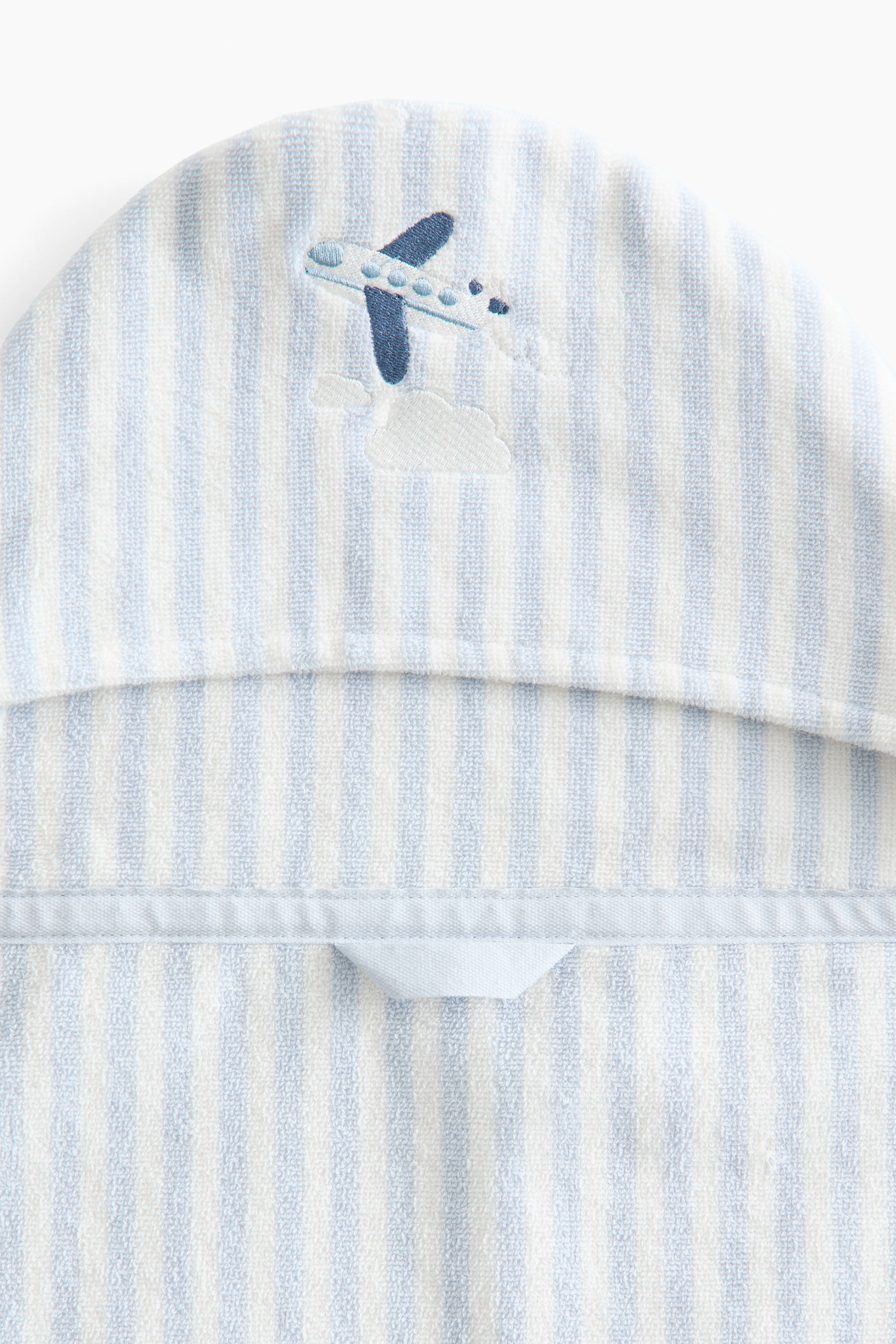 Embroidered-Detail Hooded Bath Towel
