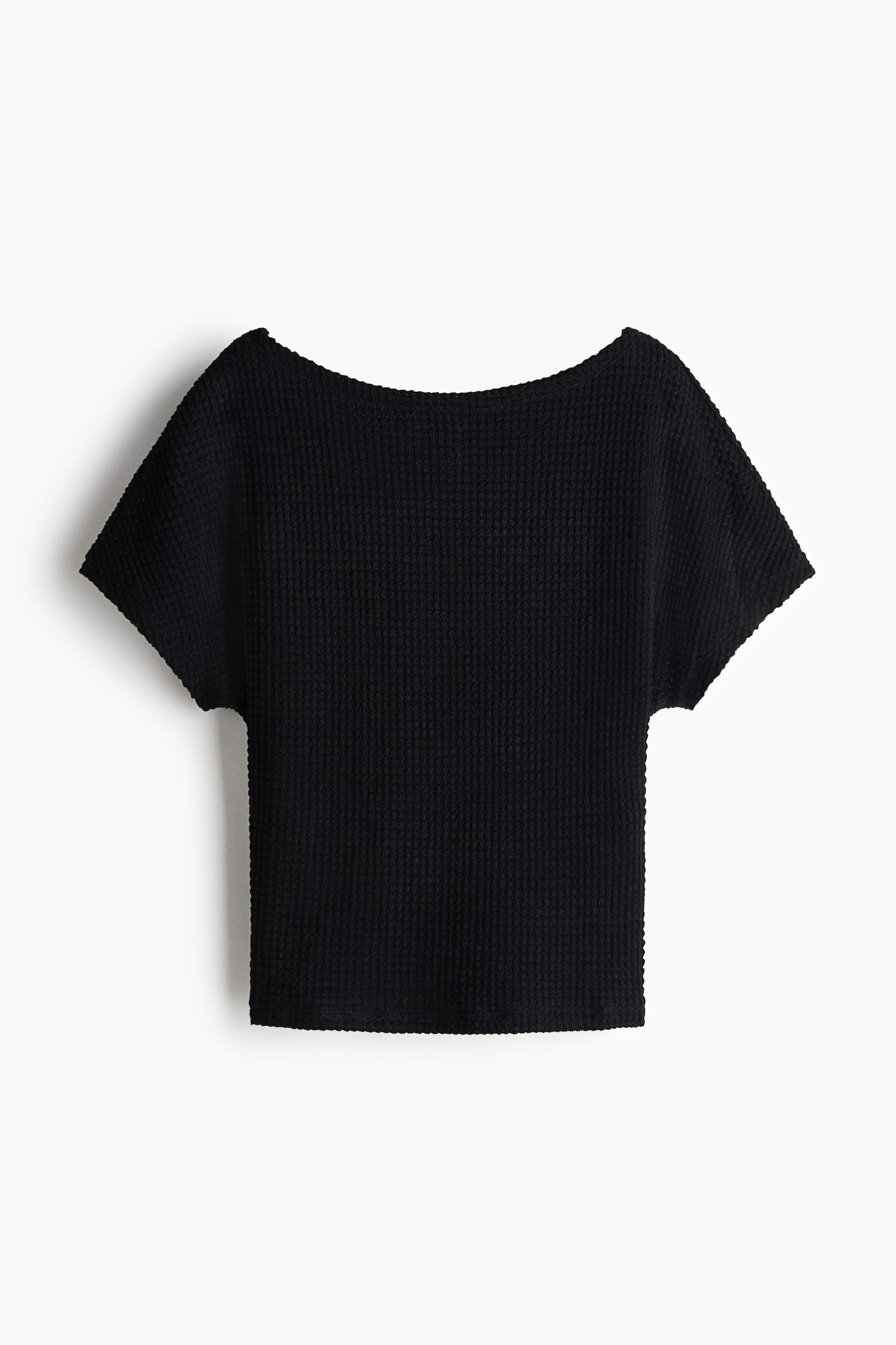 蝙蝠袖平紋上衣 - 黑色/深橄欖綠/白色 - 1