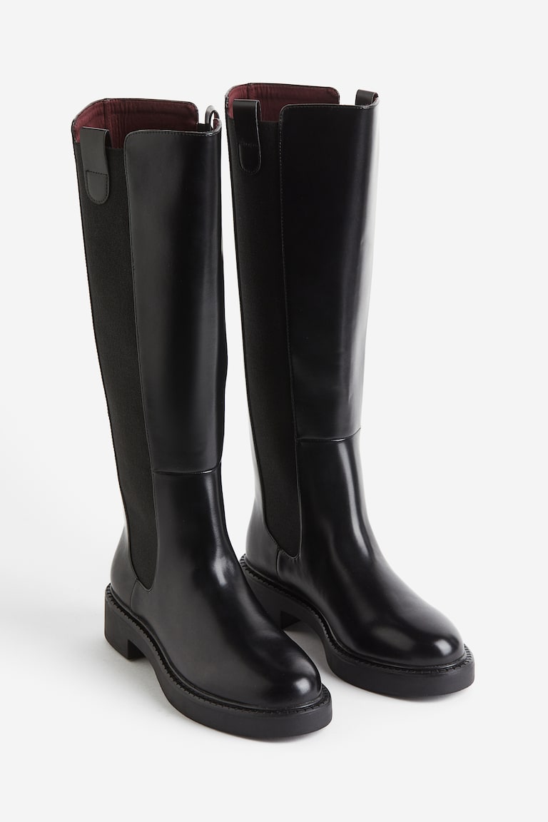 Knee-high boots Black Ladies H&M IN