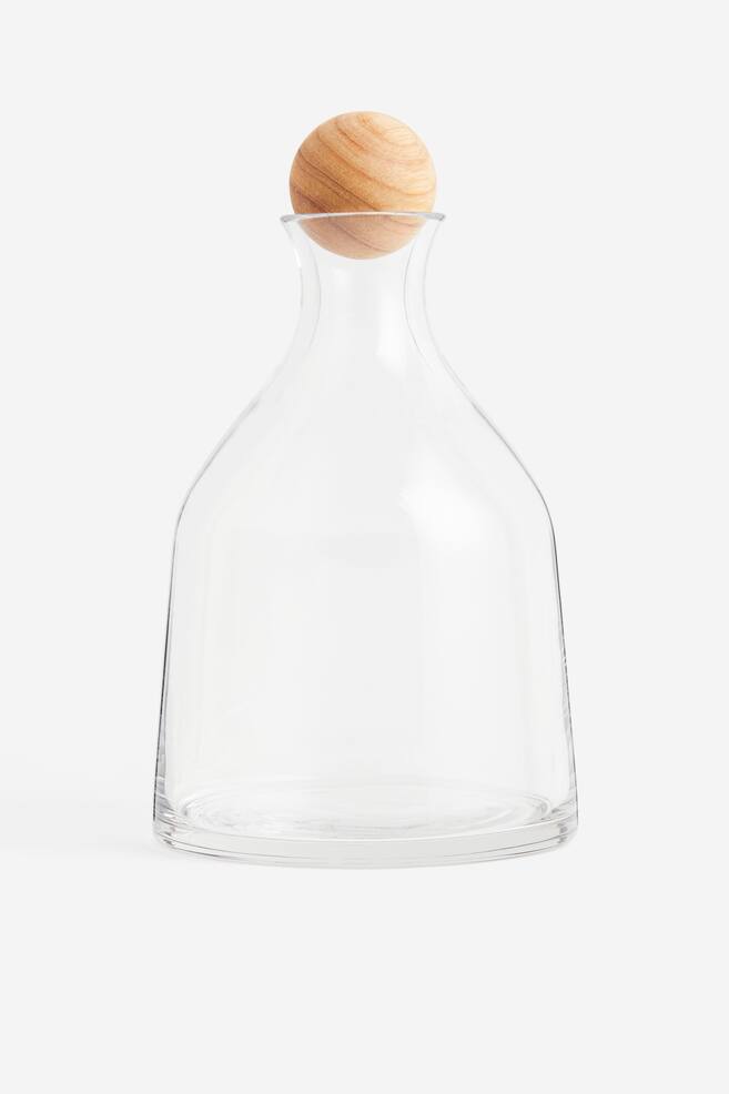 Carafe with a stopper - Clear glass - 1