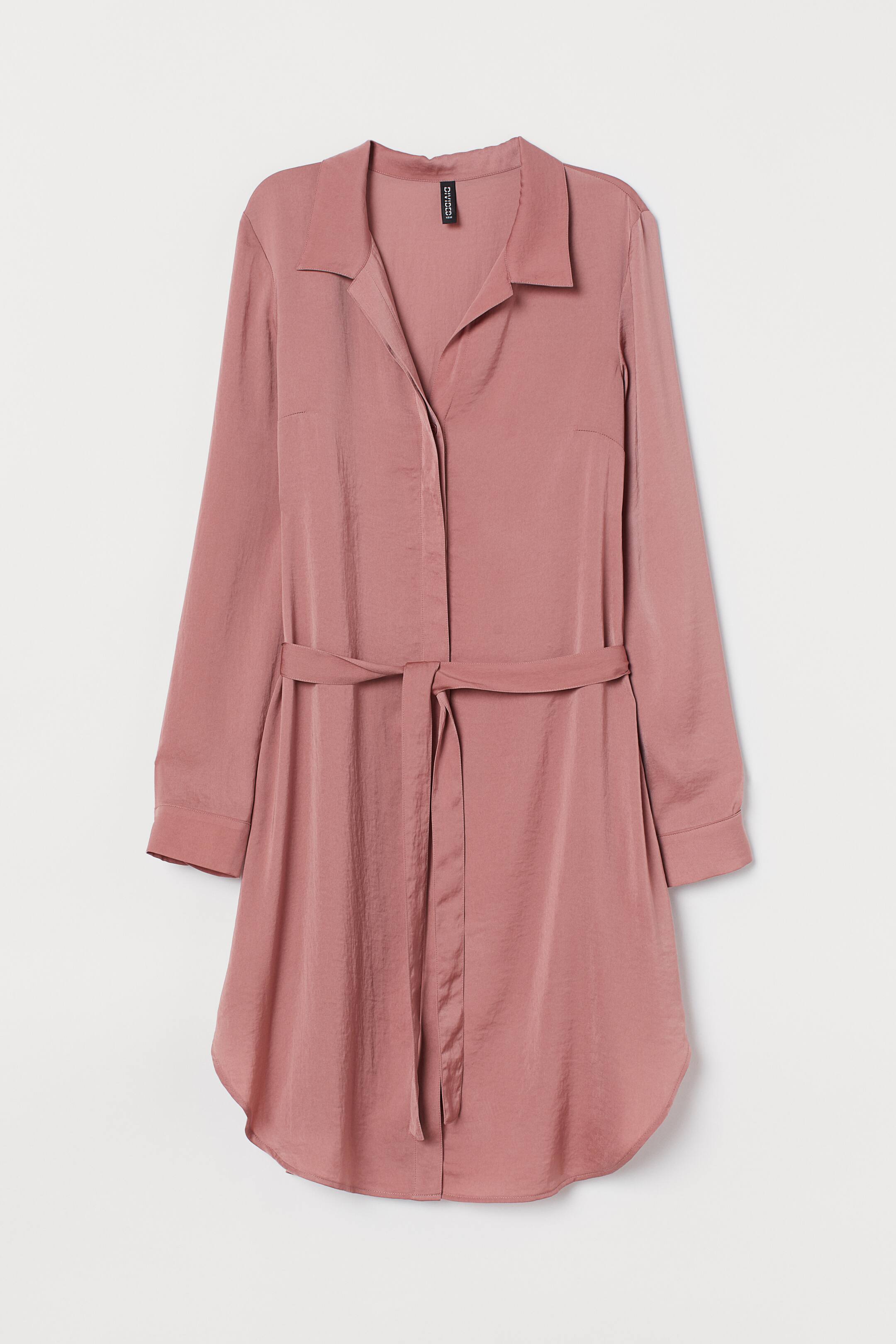 View larger image: Short shirt dress - Old rose - Ladies | H&M GB 1