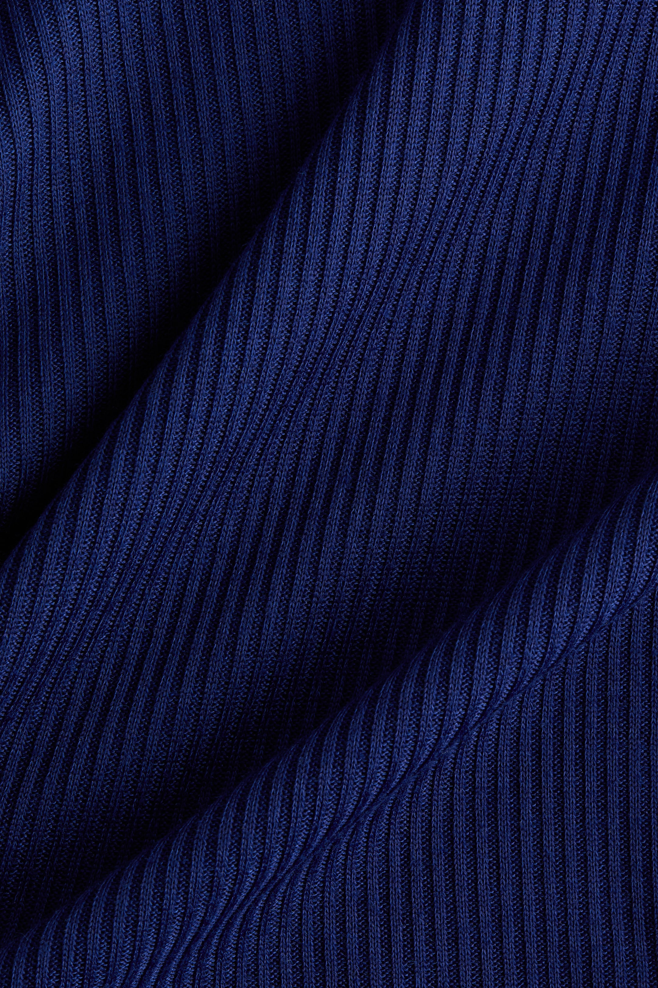 View larger image: Ribbed collared top - Dark blue - Ladies | H&M IN 6