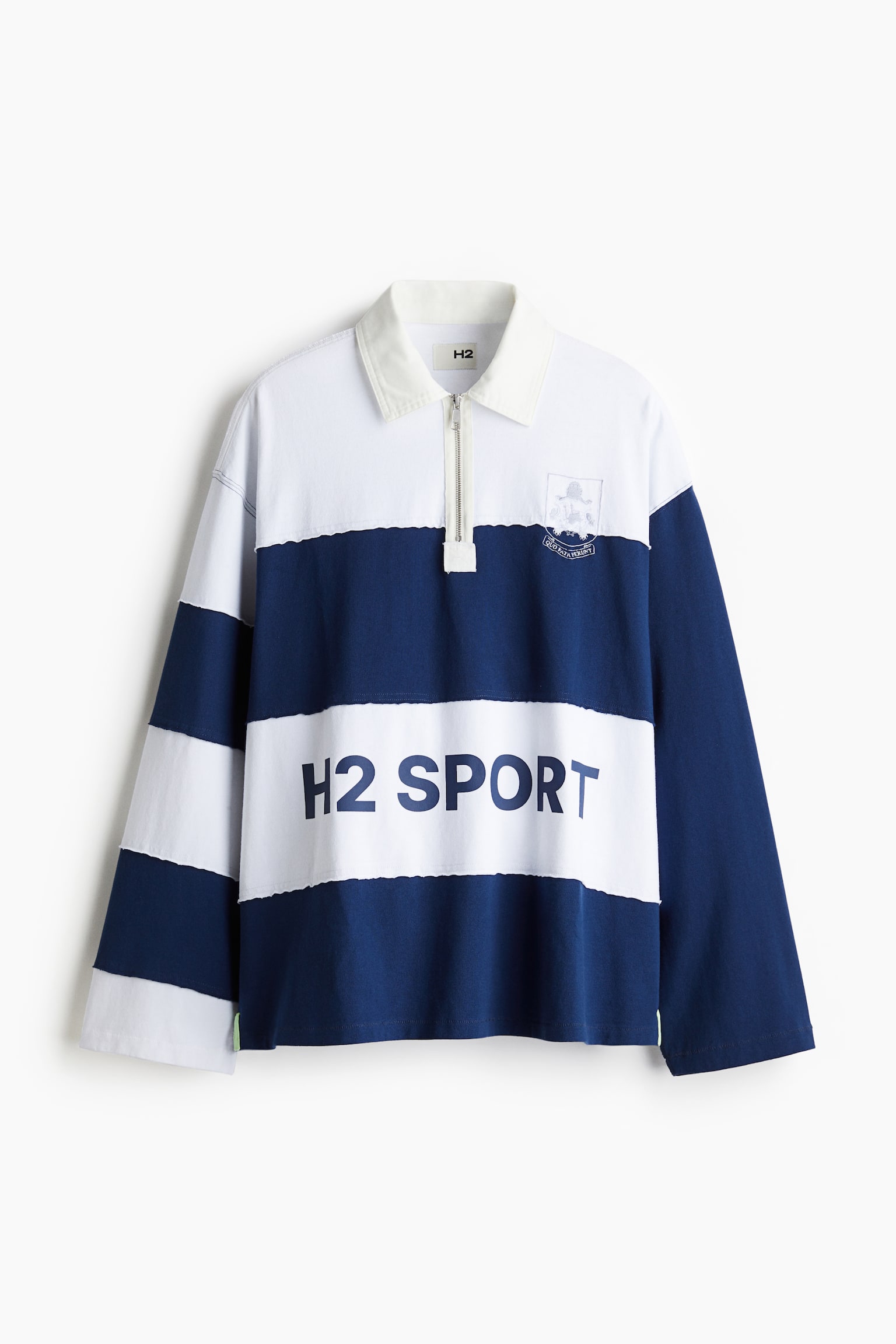 Rugby shirt - Dark blue/White striped - 2