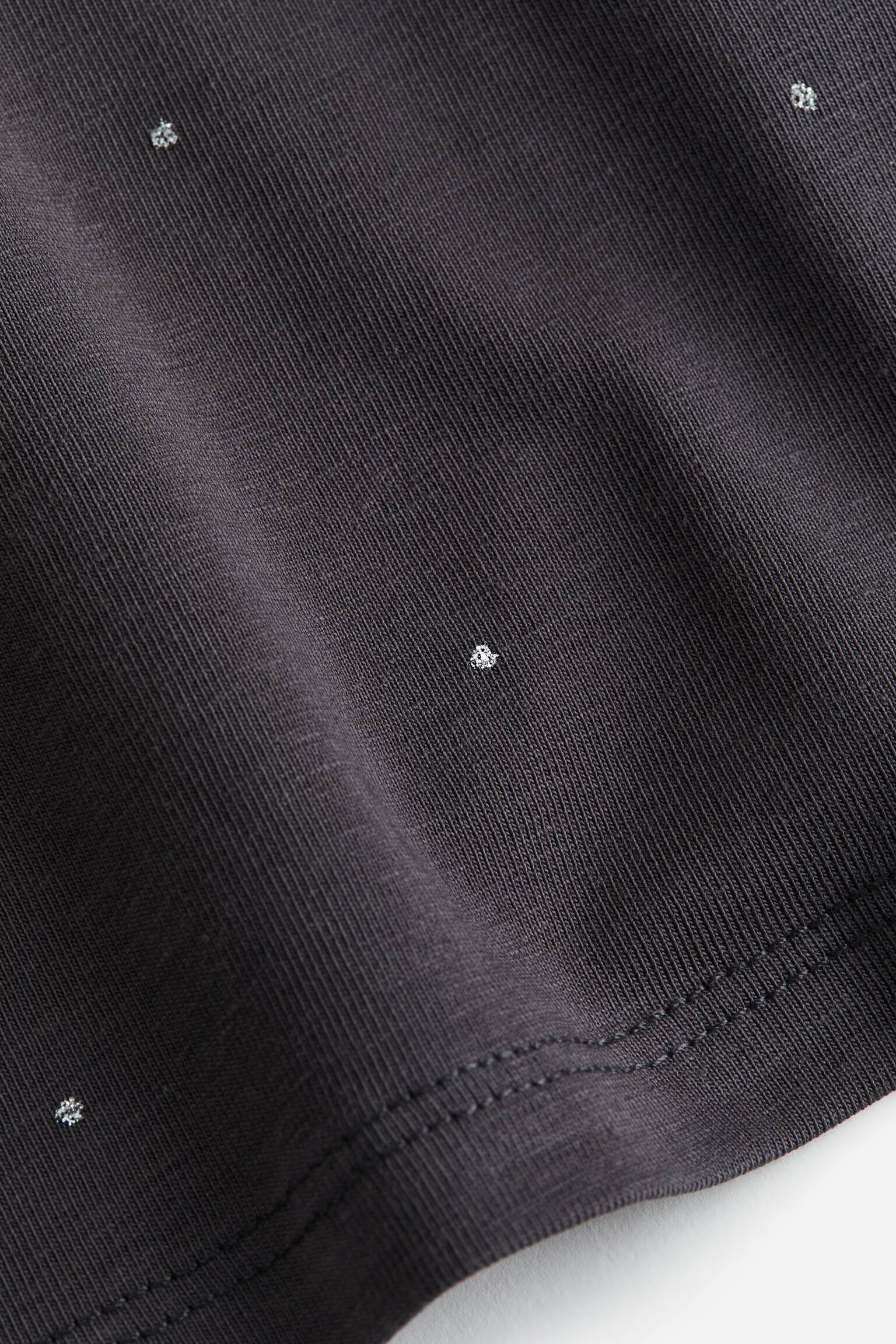 Long Sleeve Jersey Top - Dark grey/Spot - 2