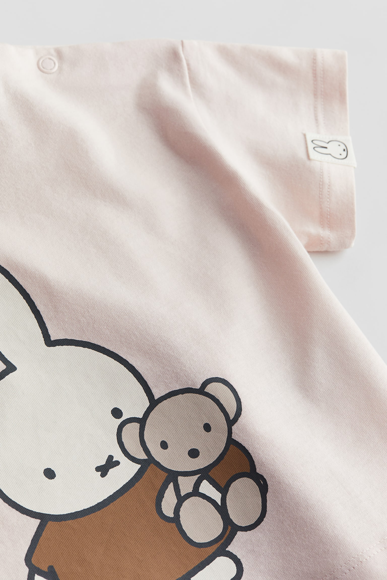 Print Cotton Tee - Powder pink/Miffy - 3