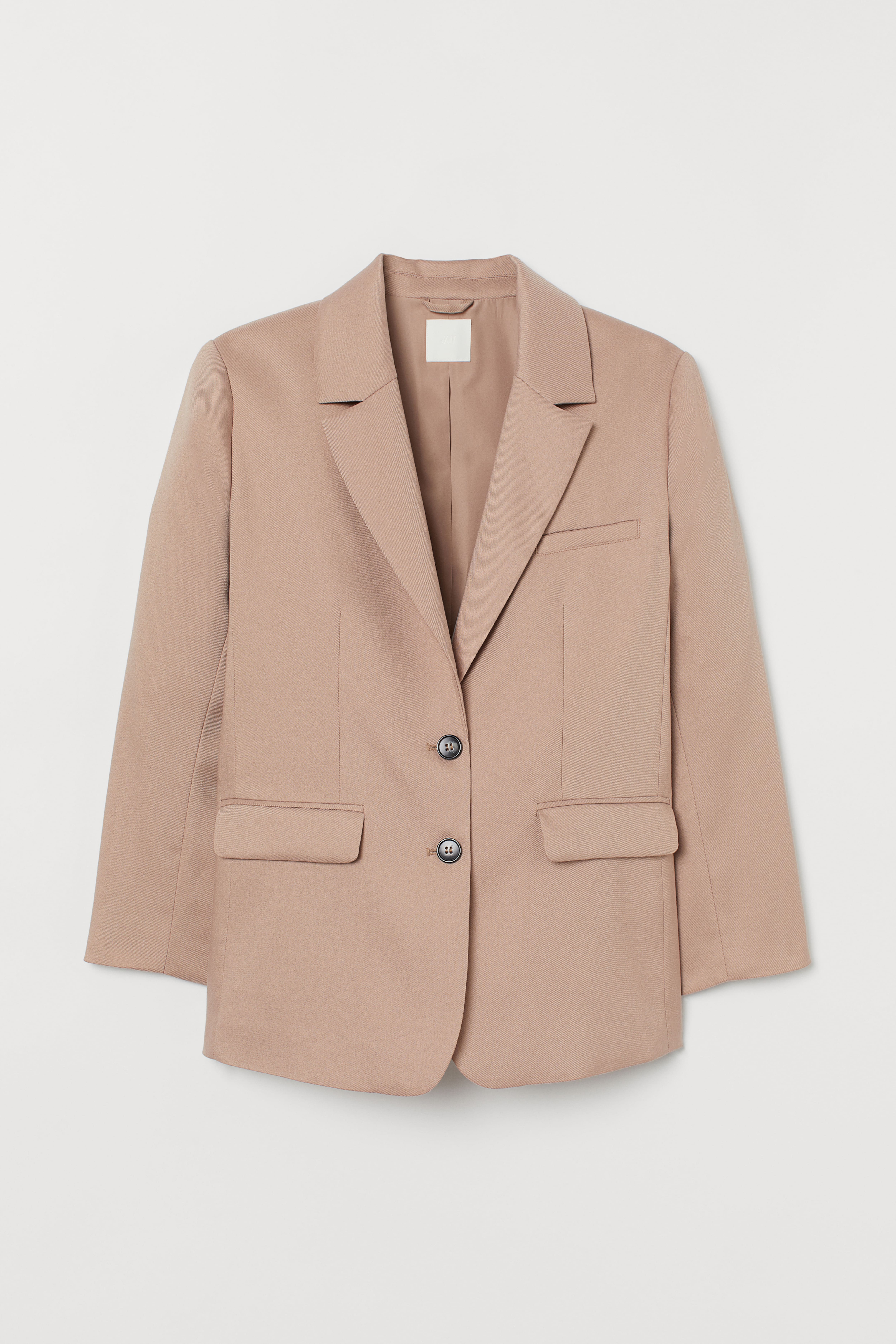 Straight cut Blazer Beige Ladies H M CA