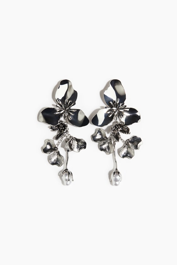 Женские серьги-подвески H&M Flower Dangle