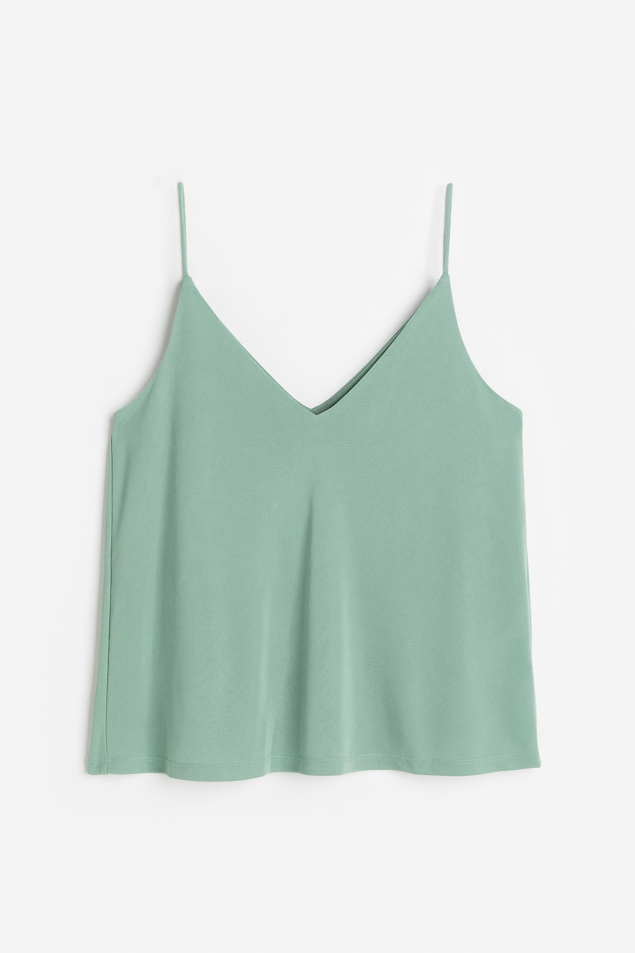 V-neck Camisole Top - V-neck - Sleeveless - Mint green - Ladies 