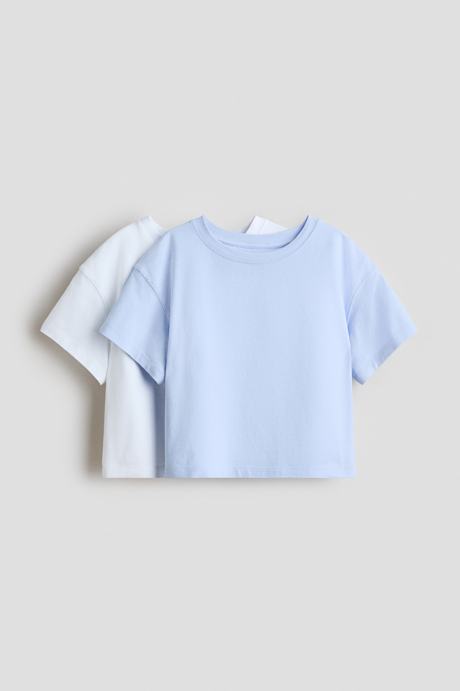 2er-Pack T-Shirts-Hellblau/Weiß - 1