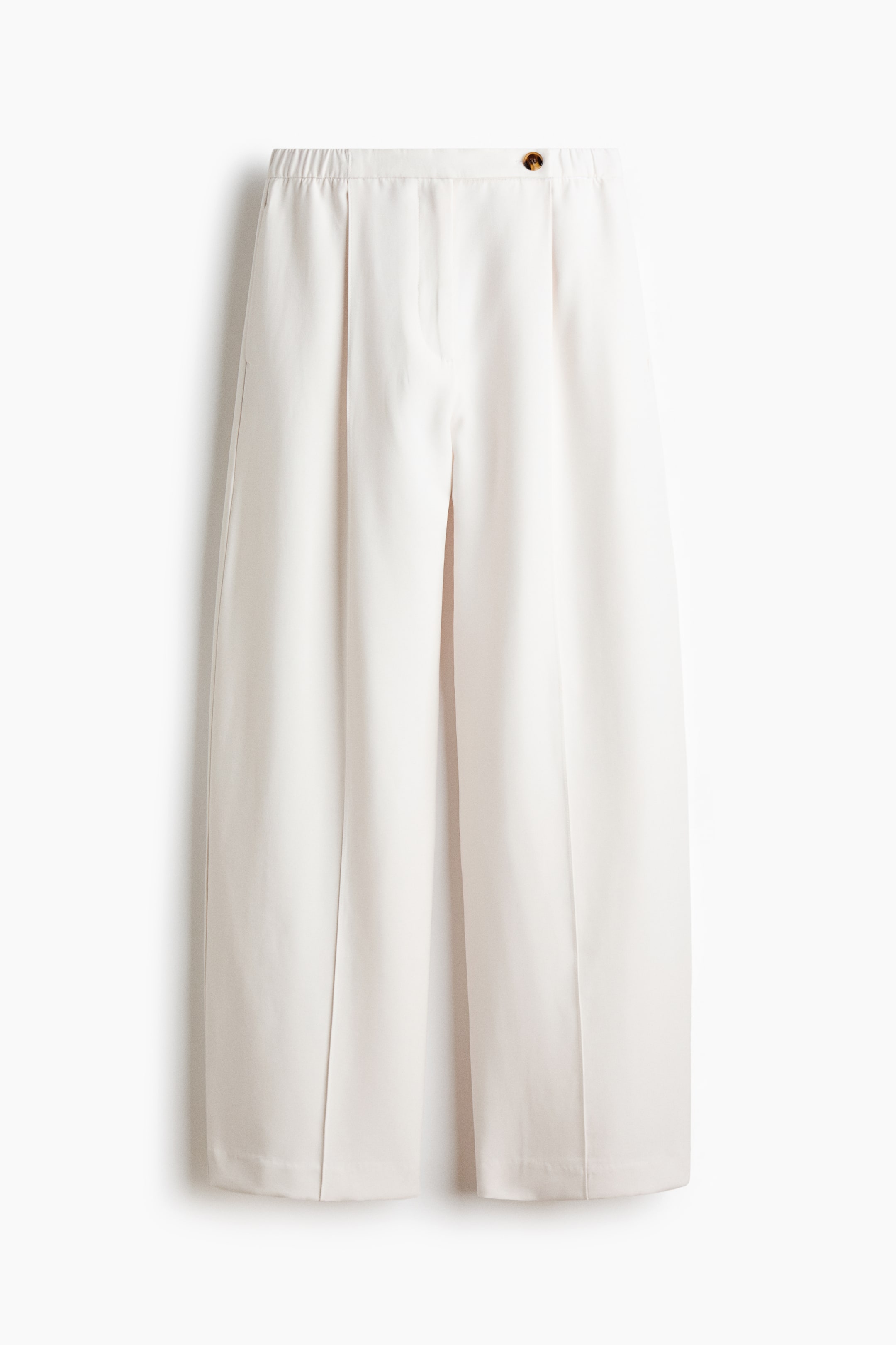 Creased Barrel-Leg Pants