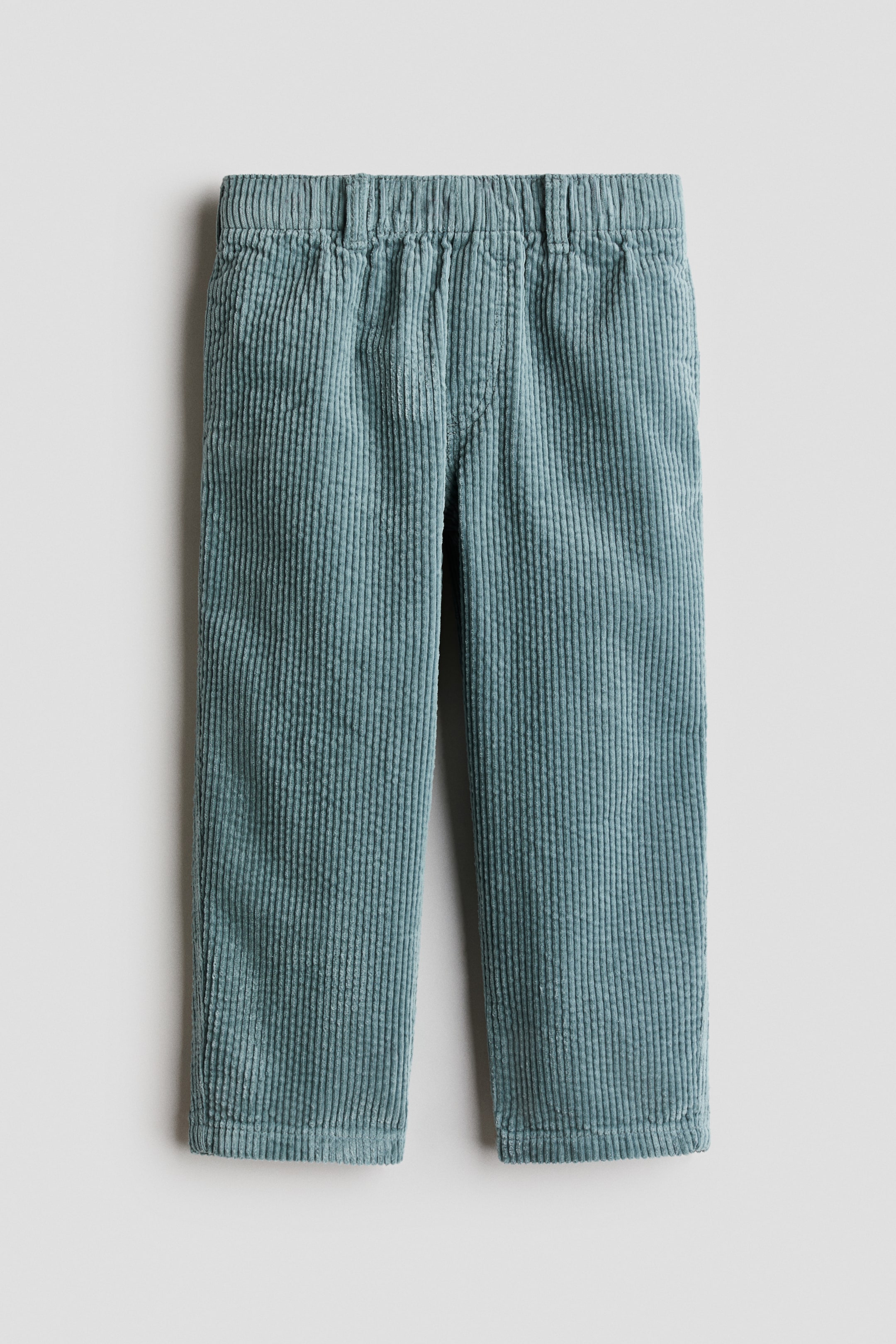 View larger image: Cotton corduroy trousers - Dusty turquoise - Kids | H&M 1