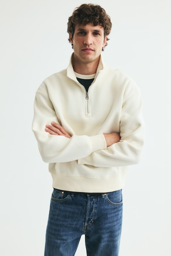 Relaxed Fit Zip-top sweatshirt