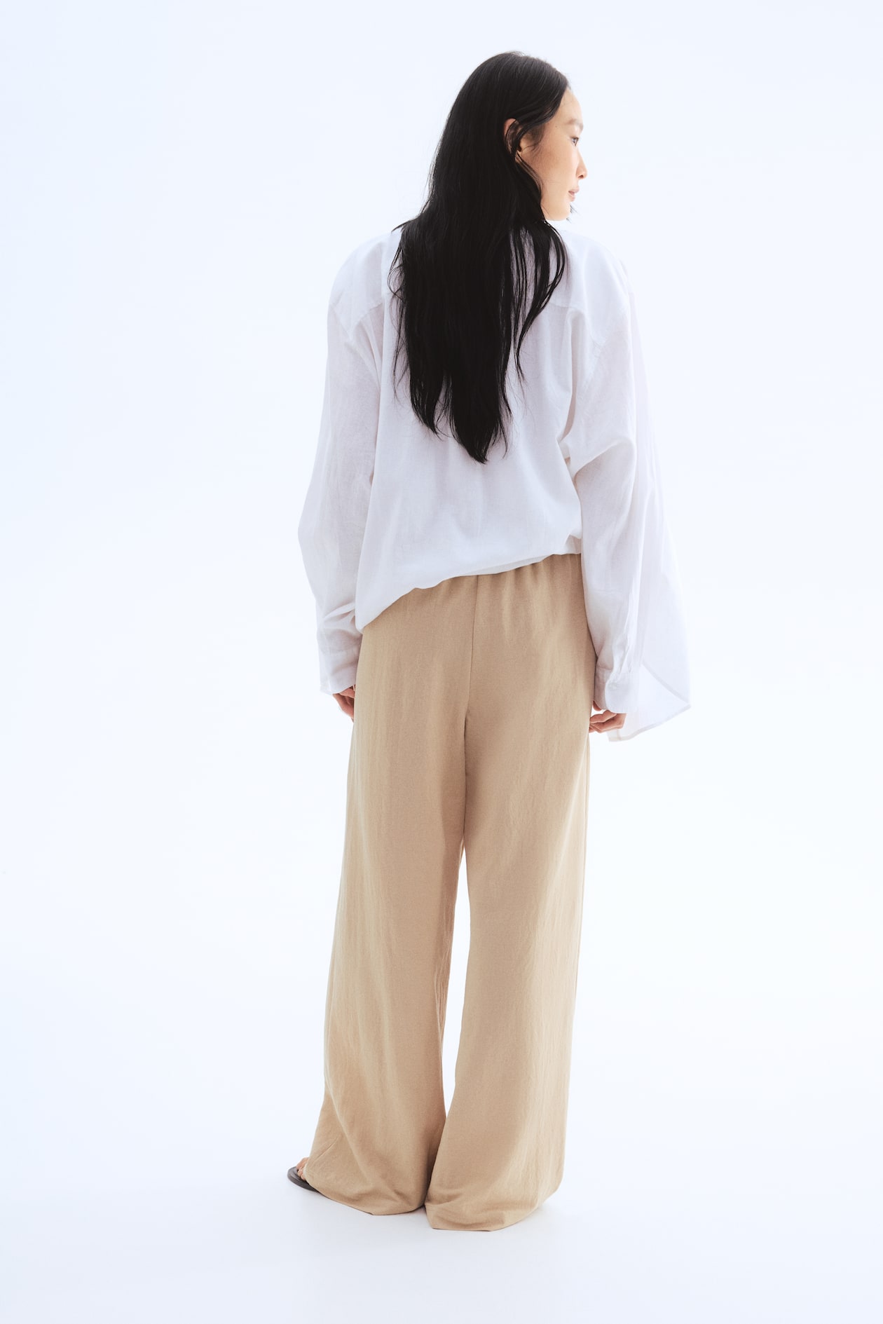 Wide-cut Pull-on Pants - image 2