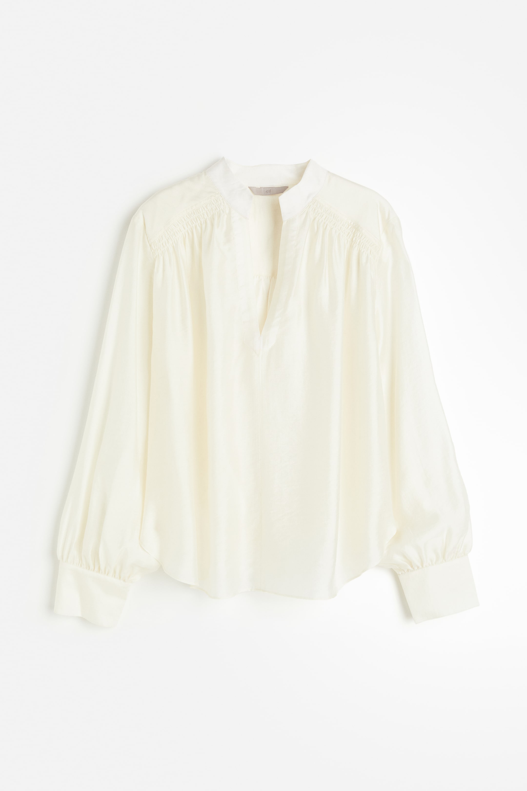 Lyocell Pullover Blouse - Cream - Ladies | H&M US