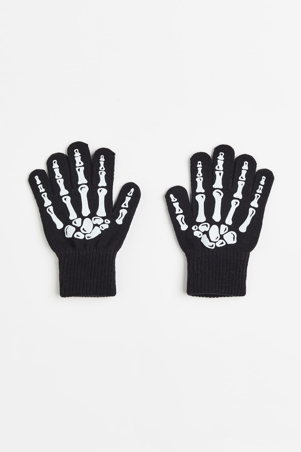 Fancy dress gloves - Black/Glow-in-the-dark - Kids | H&M GB