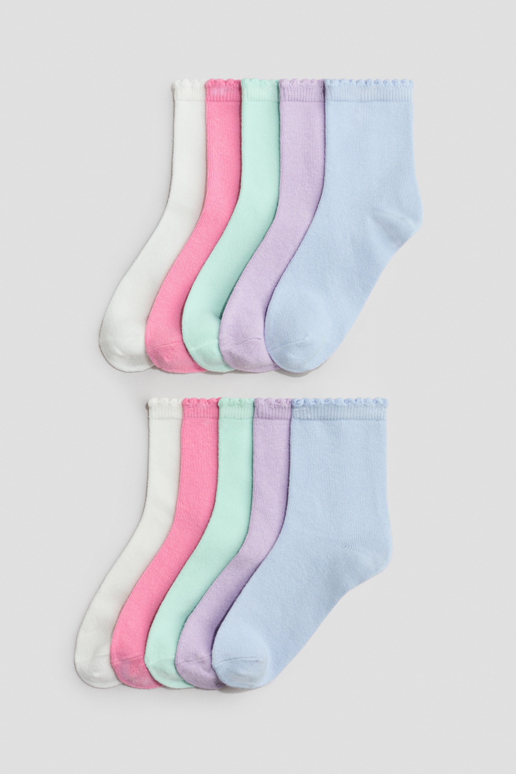 Ingrandisci l'immagine: Calze 10 paia - Rosa/verde menta - BAMBINO | H&M CH 1