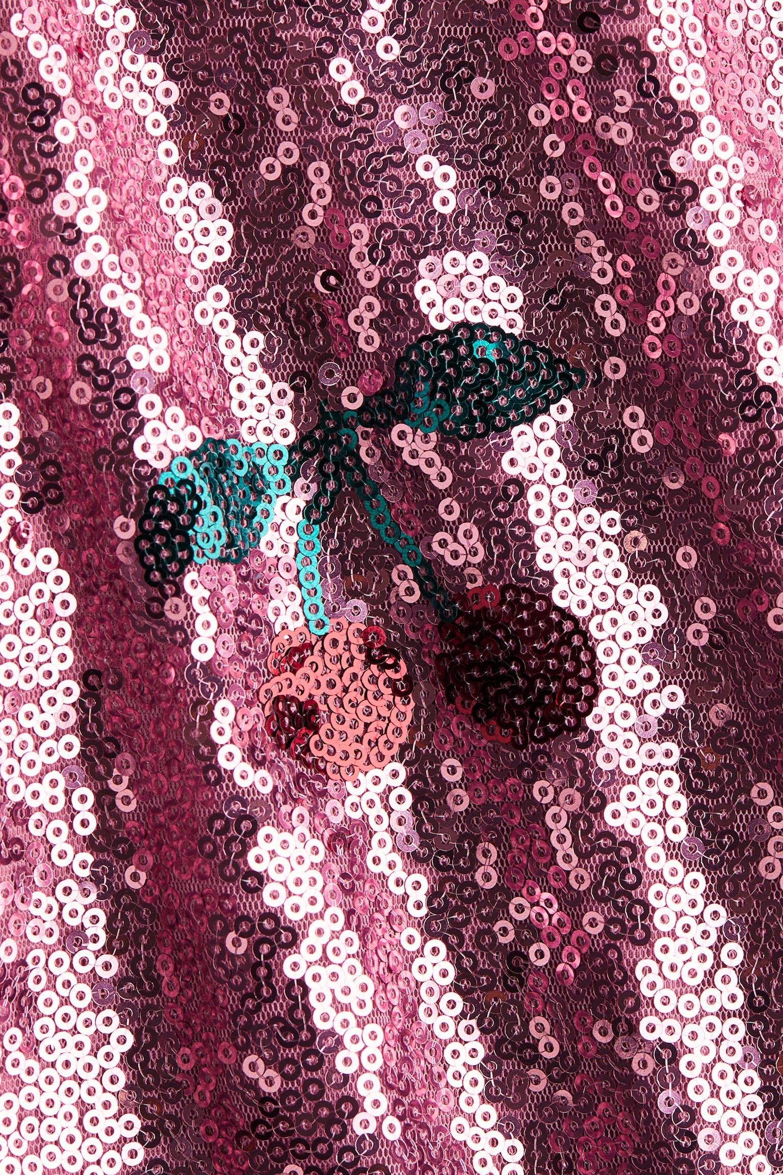 Chamarra bomber con lentejuelas - Rosa antiguo/Cerezas/Rosa/Corazones/Morado/Arcoíris - 2