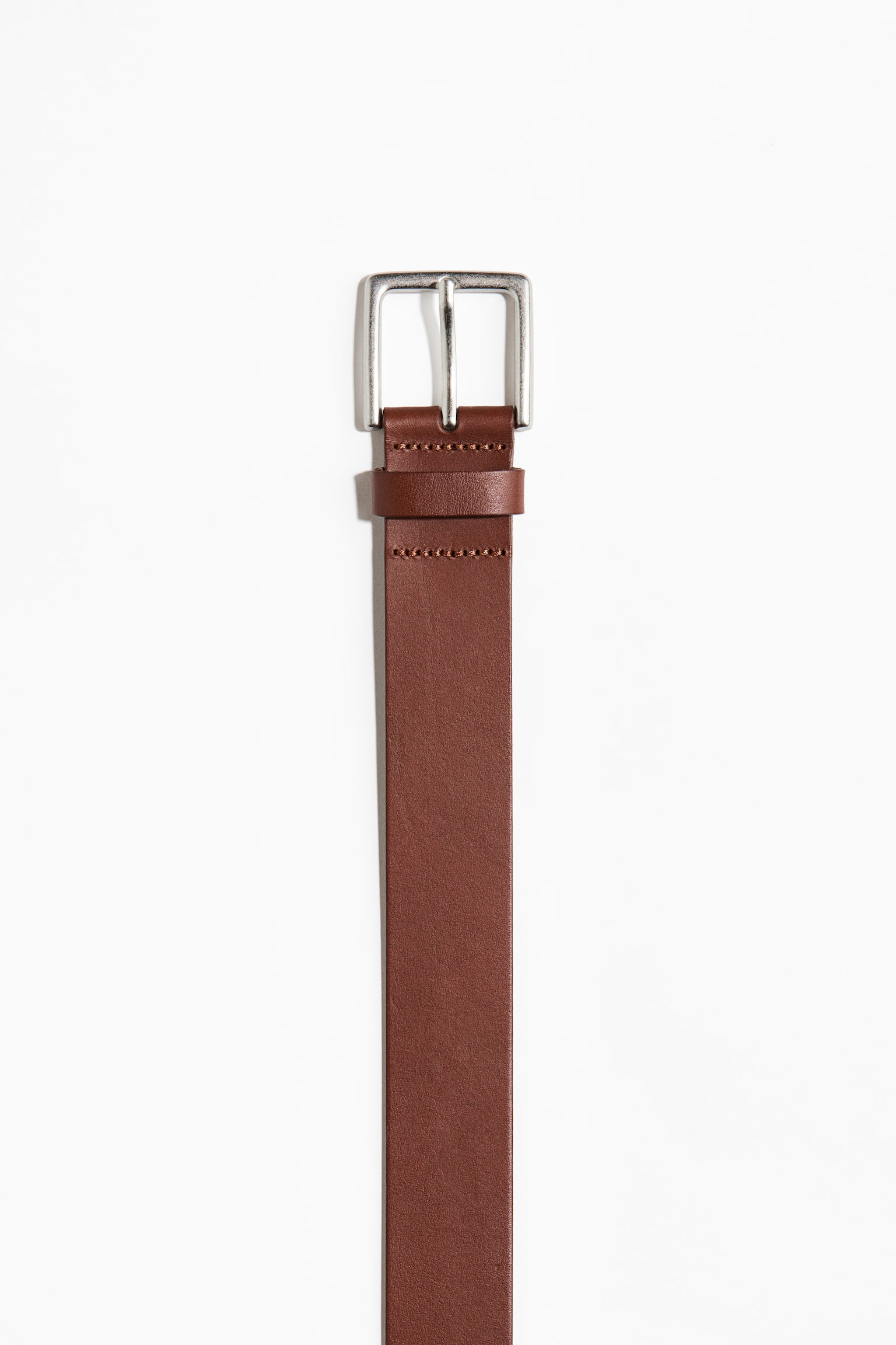 Leather belt - Brown/Black - 2