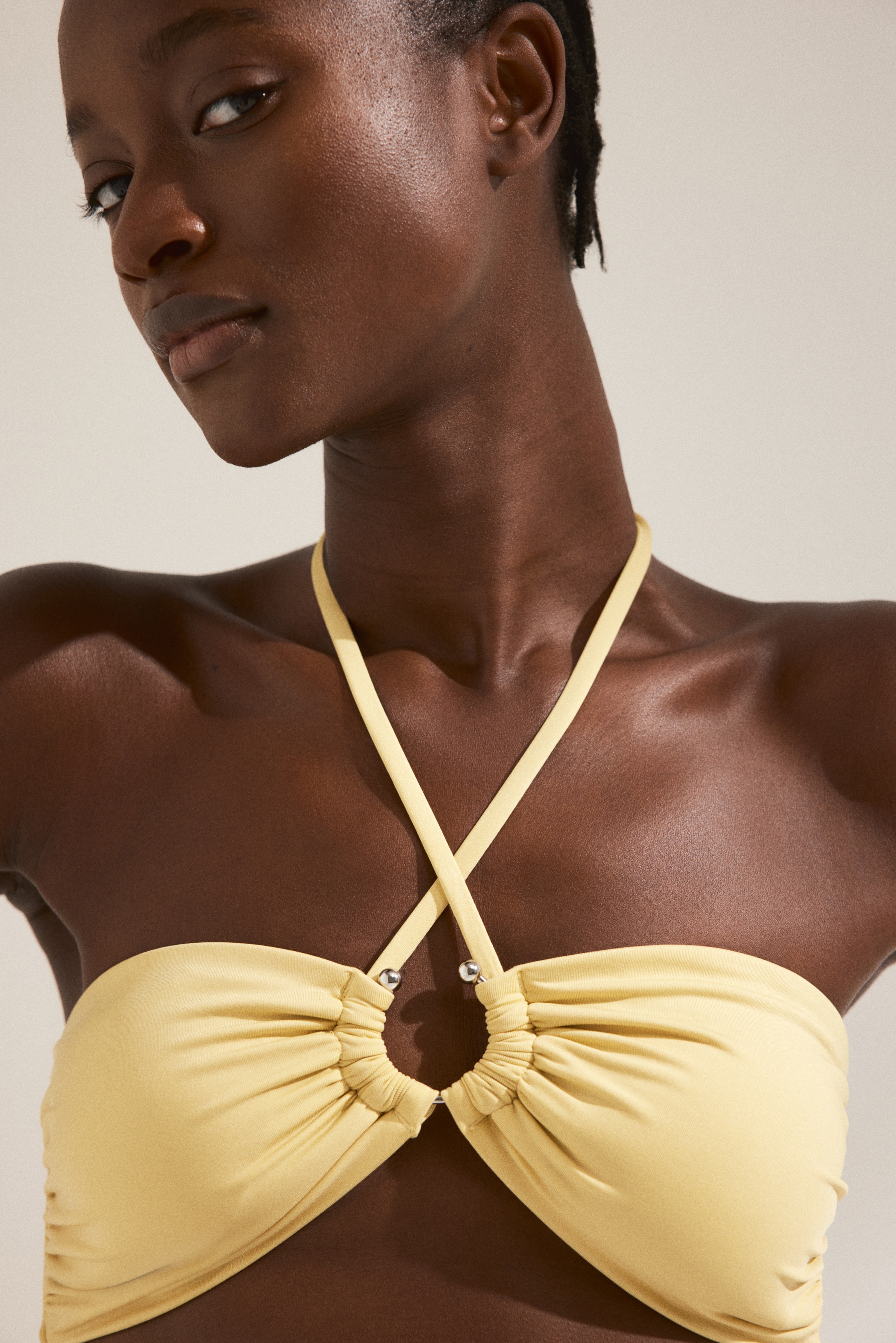 yellow bikini swimsuit