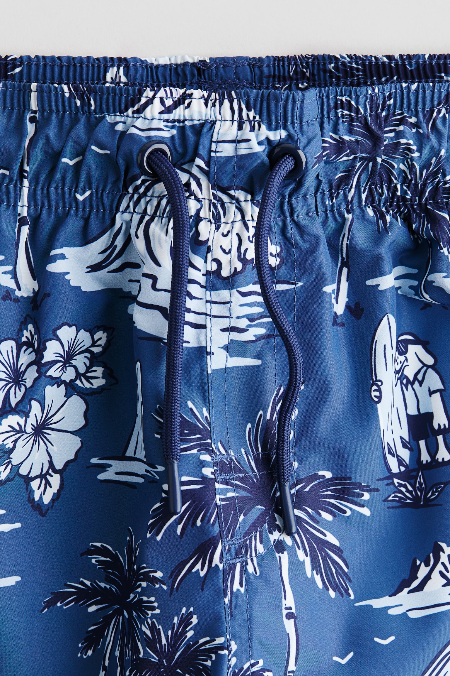 Short de bain imprimé - Bleu ancien/motif/Bleu/dégradé/Noir/batik/Bleu marine/palmiers/Bleu/océan - 2