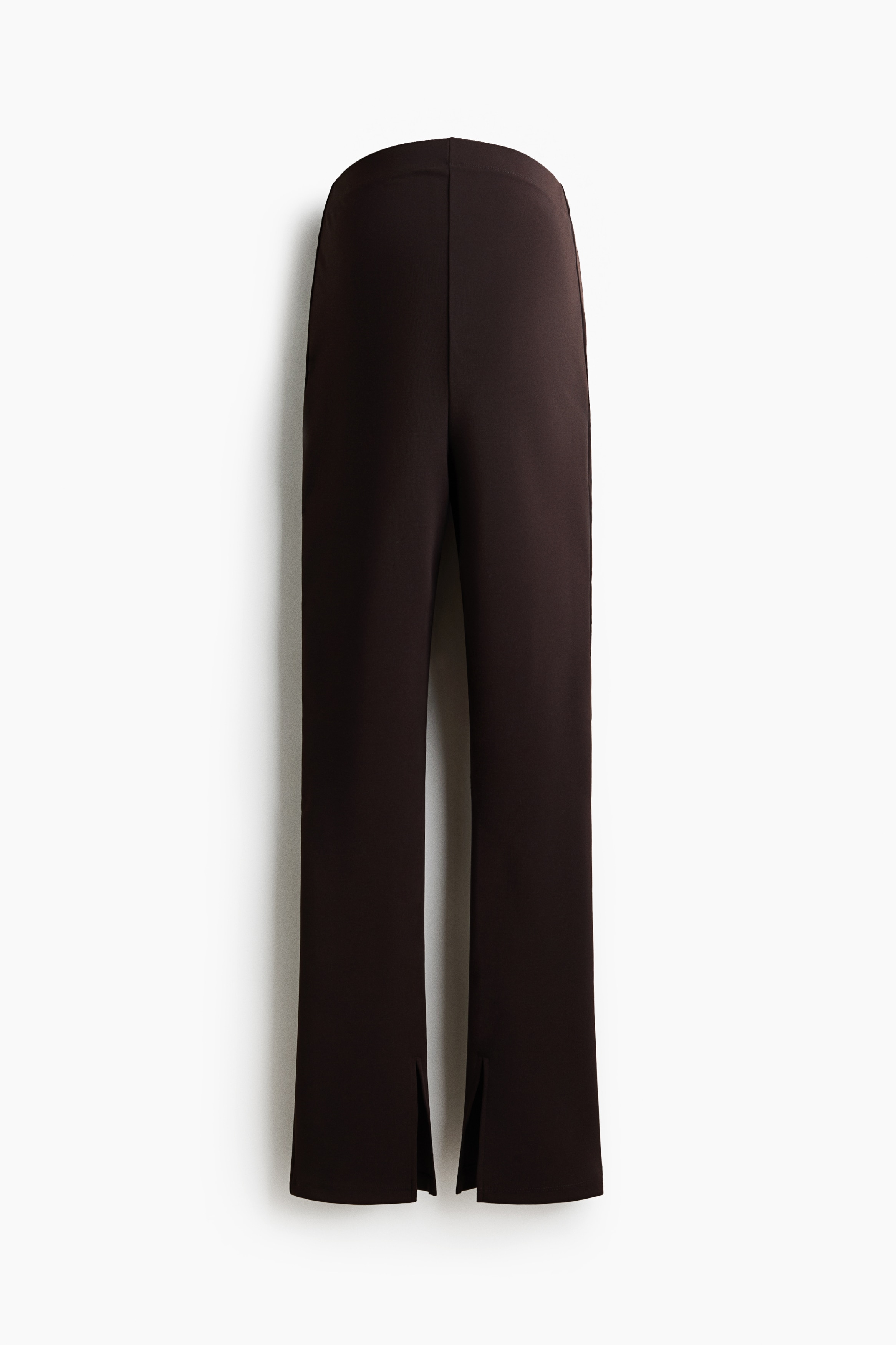 MAMA Pantaloni in punto Roma - Marrone scuro/Nero