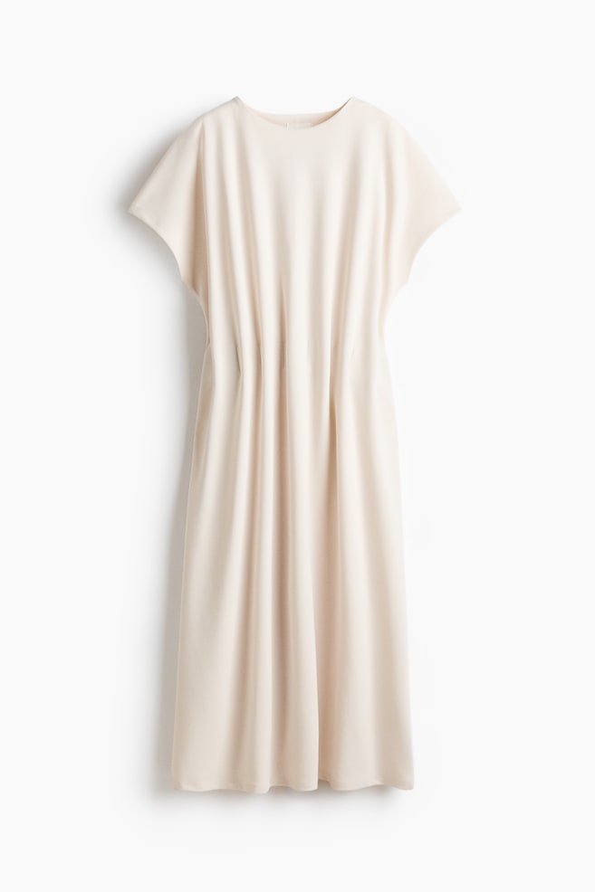 Robe cintrée en jersey - Crème - 1