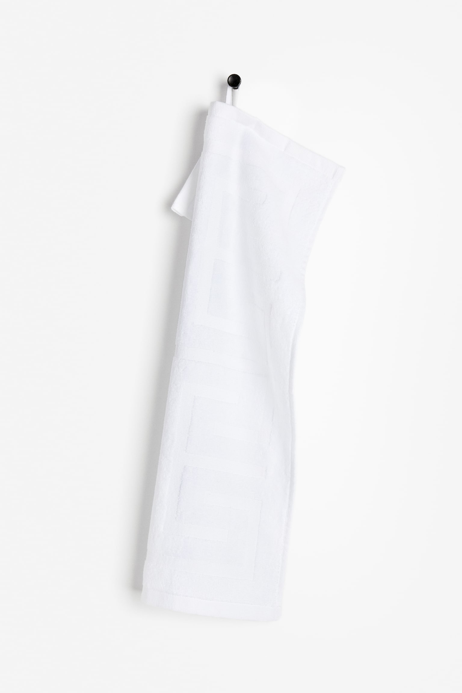 Burnout-patterned guest towel - White - 1