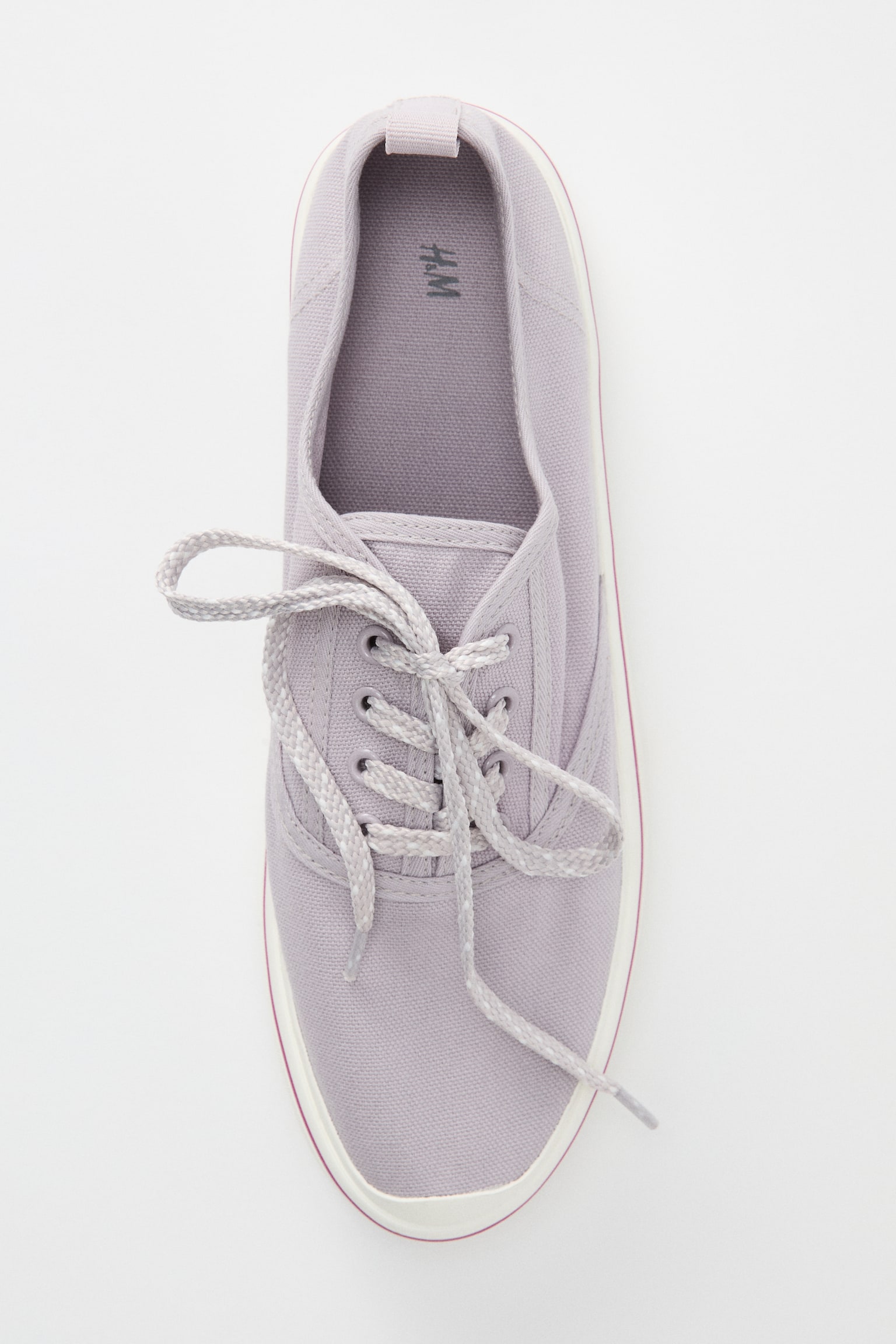 Cotton canvas trainers - Lilac/Cream - 1