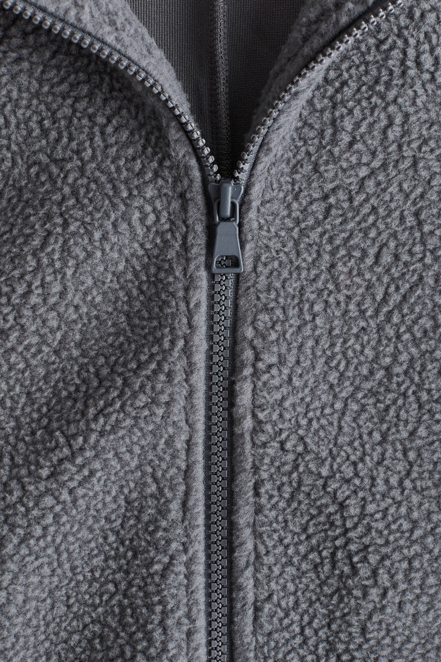 Женская куртка H&M Teddy Fleece, цвет: Серый — фото 5