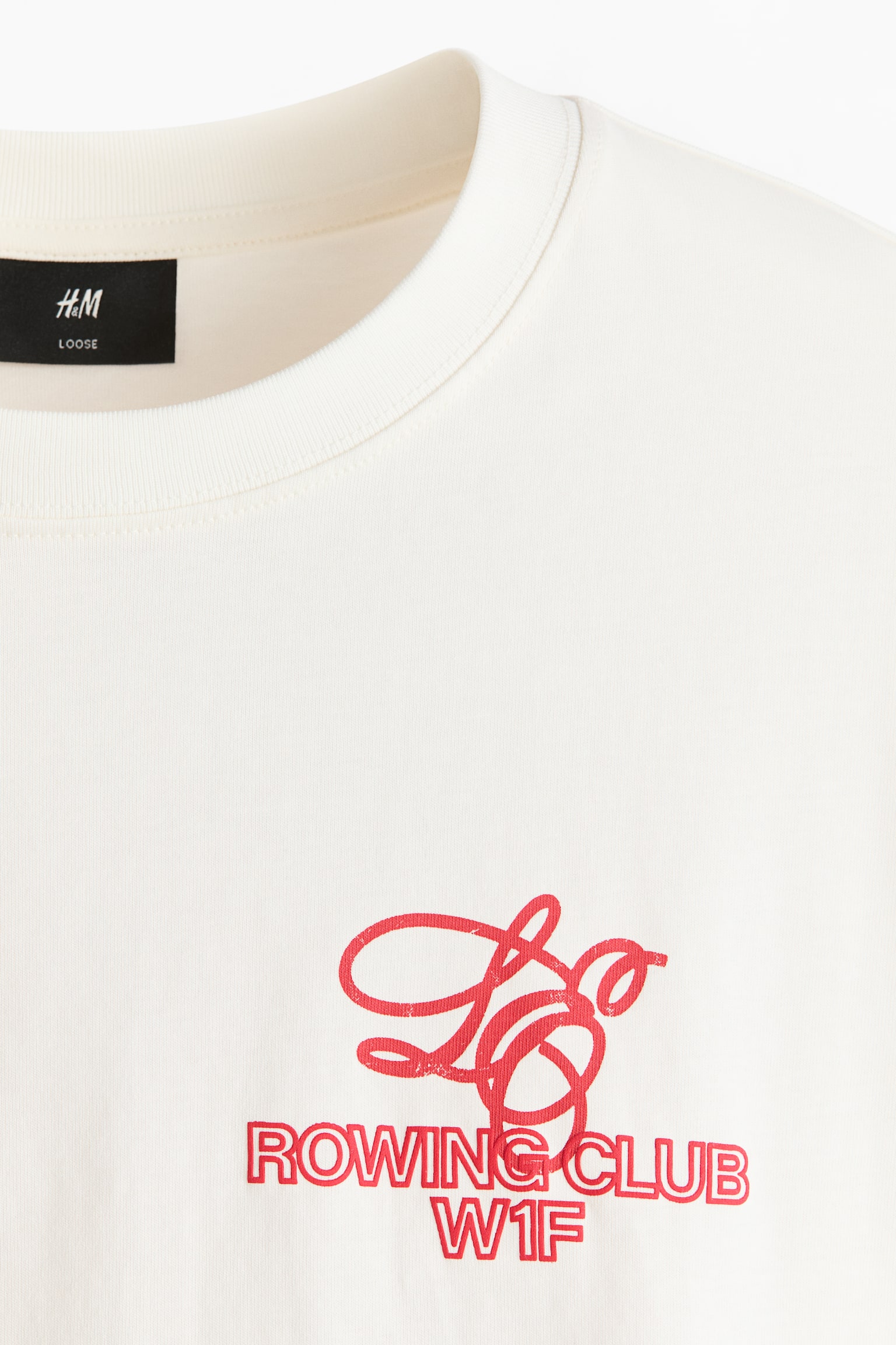 טישירט עם הדפס Loose Fit - לבן/London/בז'/Run Wild/שחור/Golden Sunset/אפור כהה/Sports Archives 08/כחול כהה/New York City/לבן/SoHo NYC/לבן/SoHo/לבן/Soho/ירוק-כחול כהה/Soho NYC/בורדו/Athletics/סגול/NYC/כחול כהה/SoHo NYC - 8