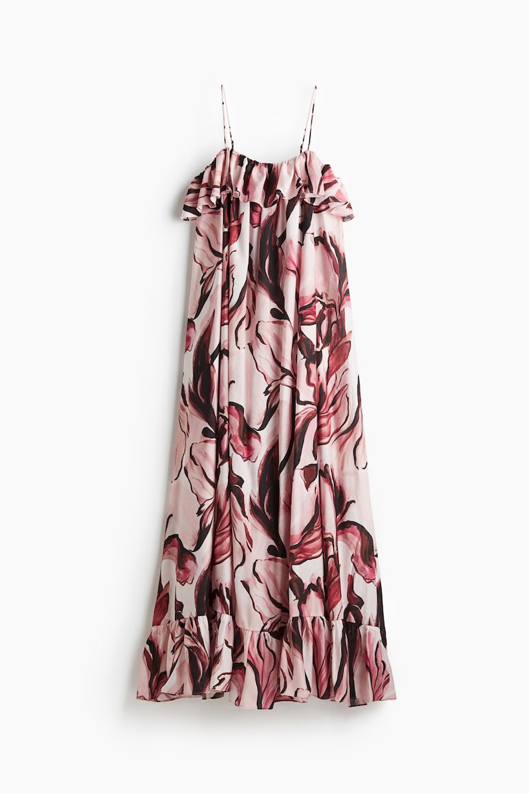 purple floral bridesmaid dresses Amelle Maxi Dress