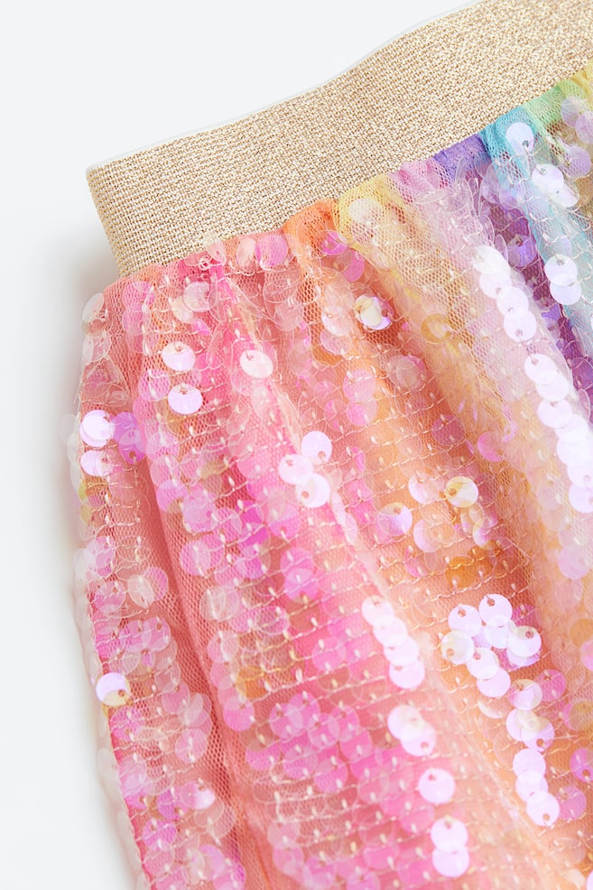 Sequined skirt - Light pink/Gold-coloured/Beige/Gold-coloured/Gold-coloured/Bright pink - 4