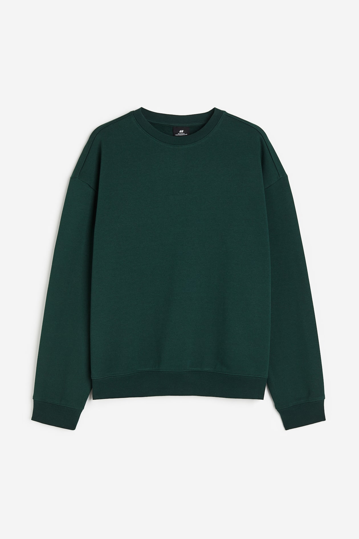 Loose Fit Sweatshirt Dark green Men H&M IN