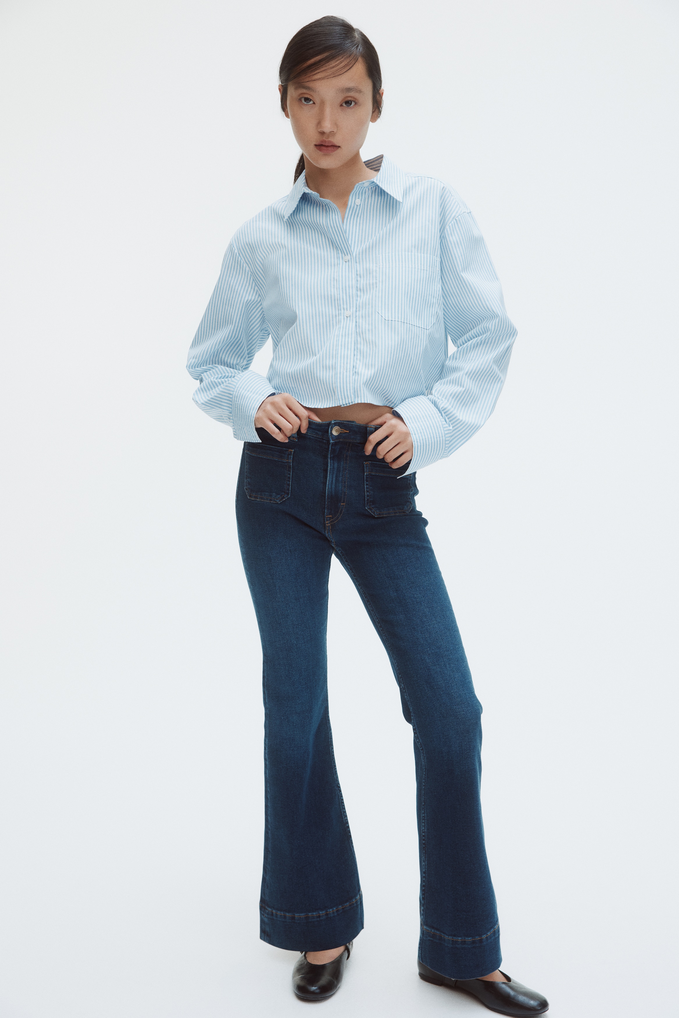 Bootcut High Jeans - Azul denim oscuro/Azul denim/Negro denim