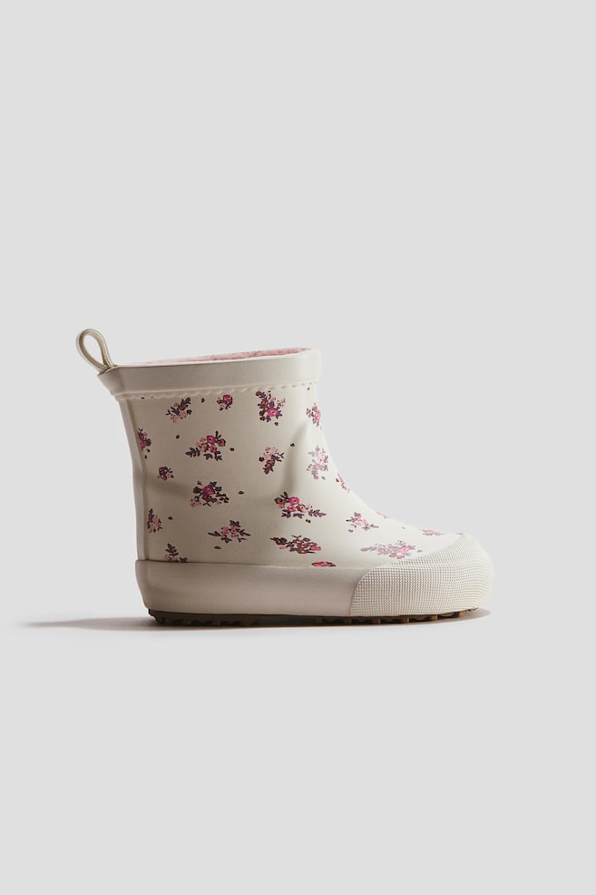 Regenlaarzen - Roomwit/bloemen/Beige/luipaarddessin/Lichtbeige/beren/Lichtbeige/kersen/Blauw/dinosaurussen/Dusty donkerroze/kersen - 1