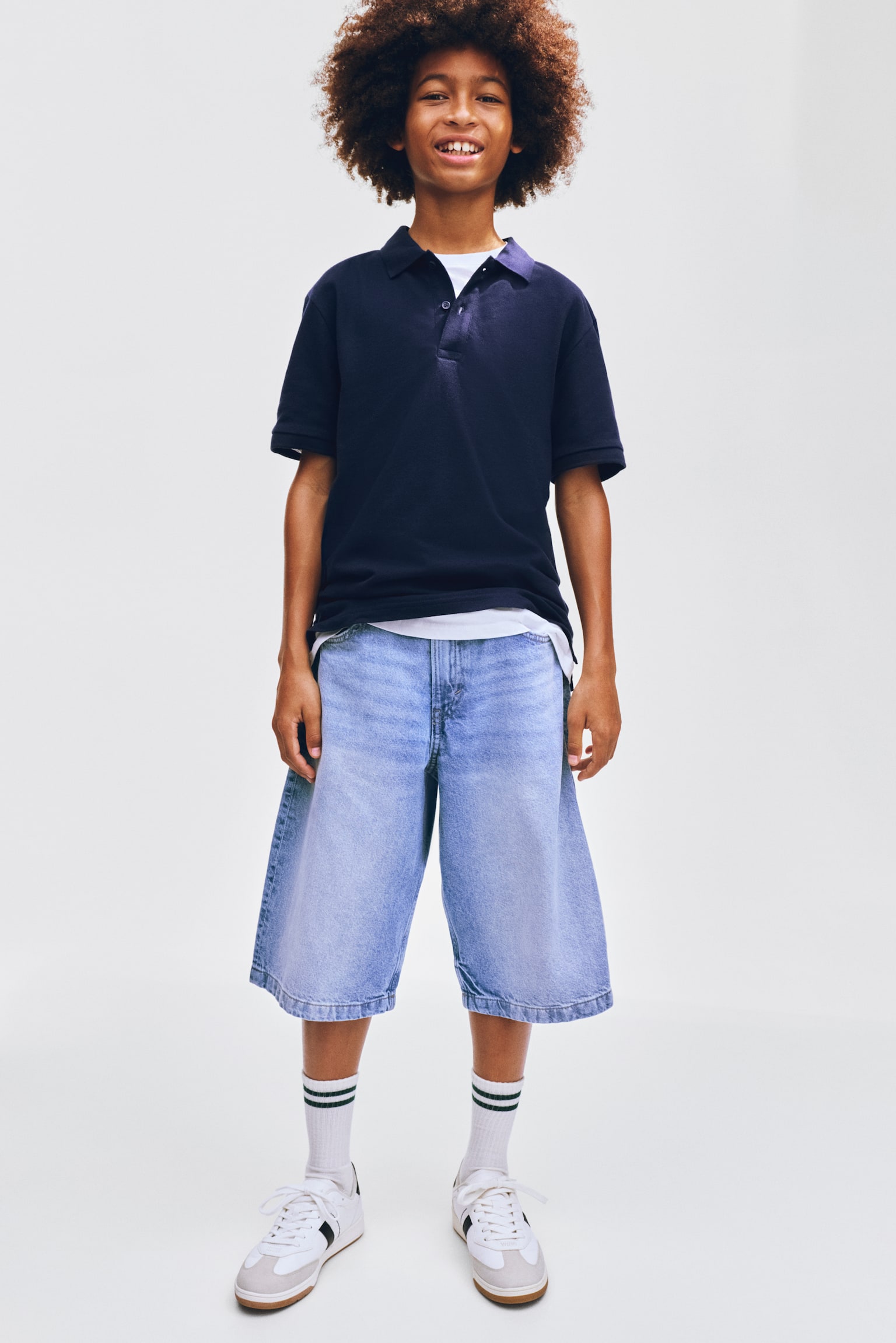 Tricou polo din piqué de bumbac - Bleumarin/Alb/Albastru-deschis/Verde-prăfuit deschis/Bej-deschis/Alb/Bleumarin - 4