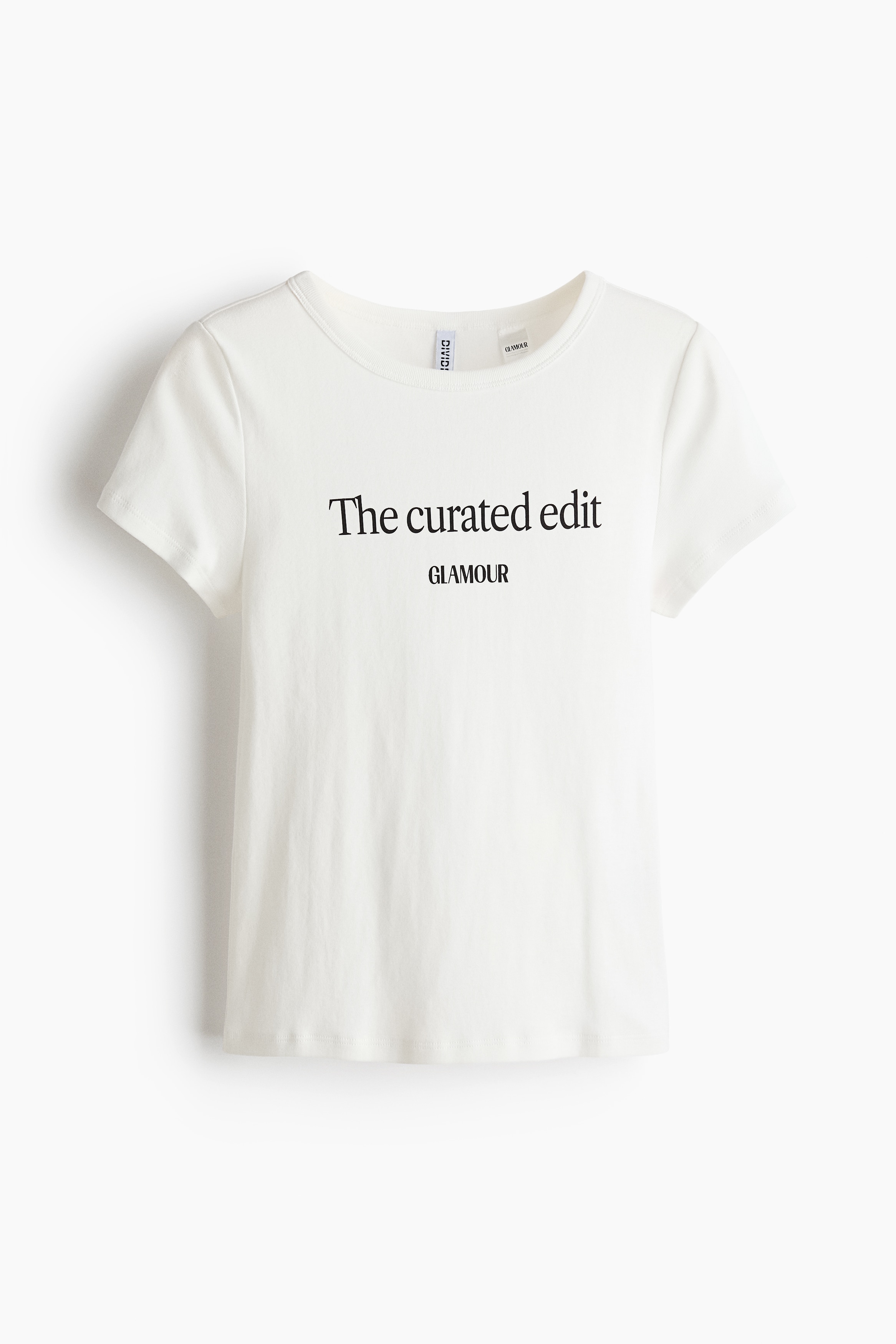 Camiseta de algodón con motivo estampado - Marfil/Condé Nast Glamour
