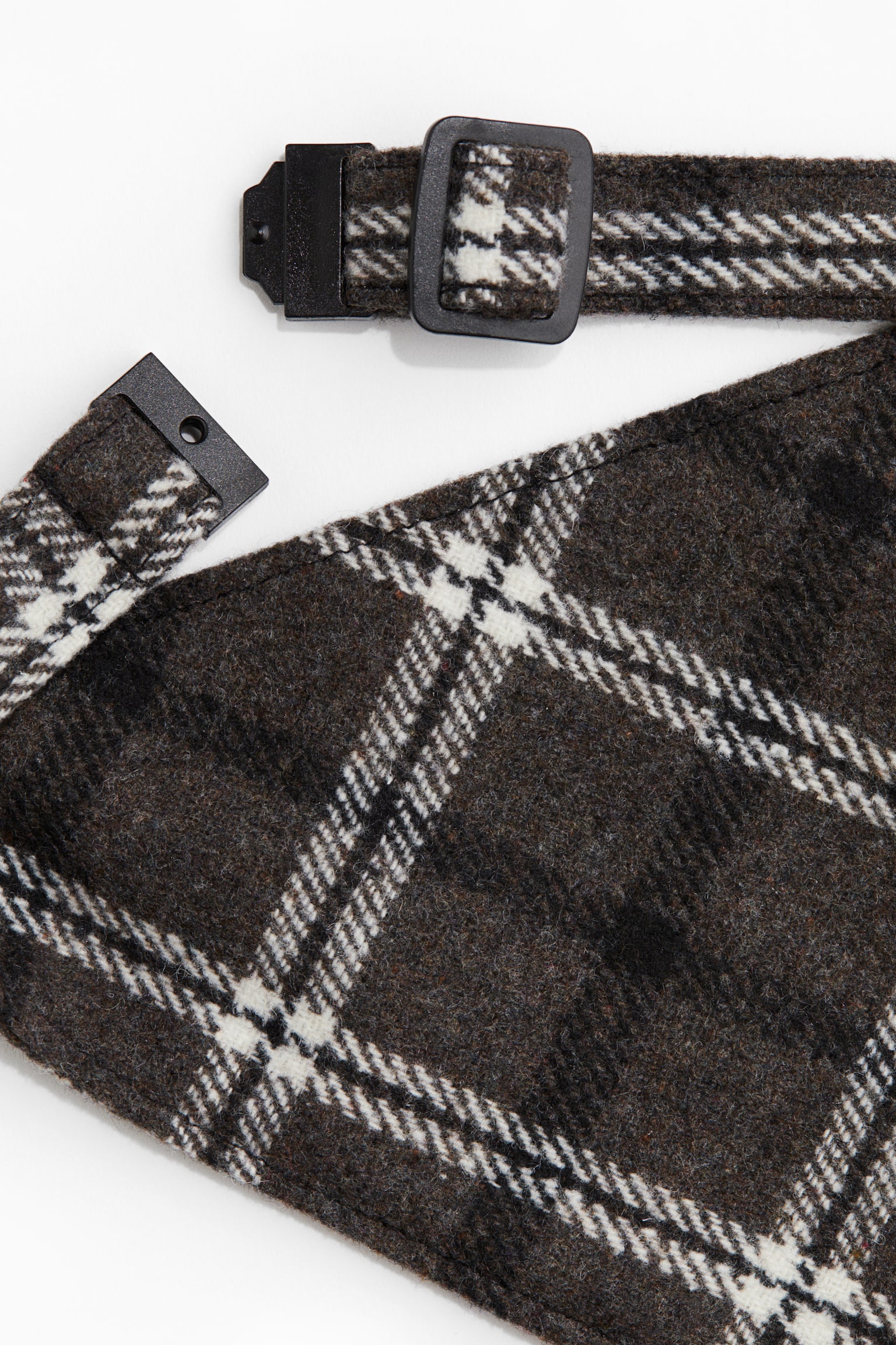 Dog Scarf - Dark grey/Check/Pale pink/Check - 4