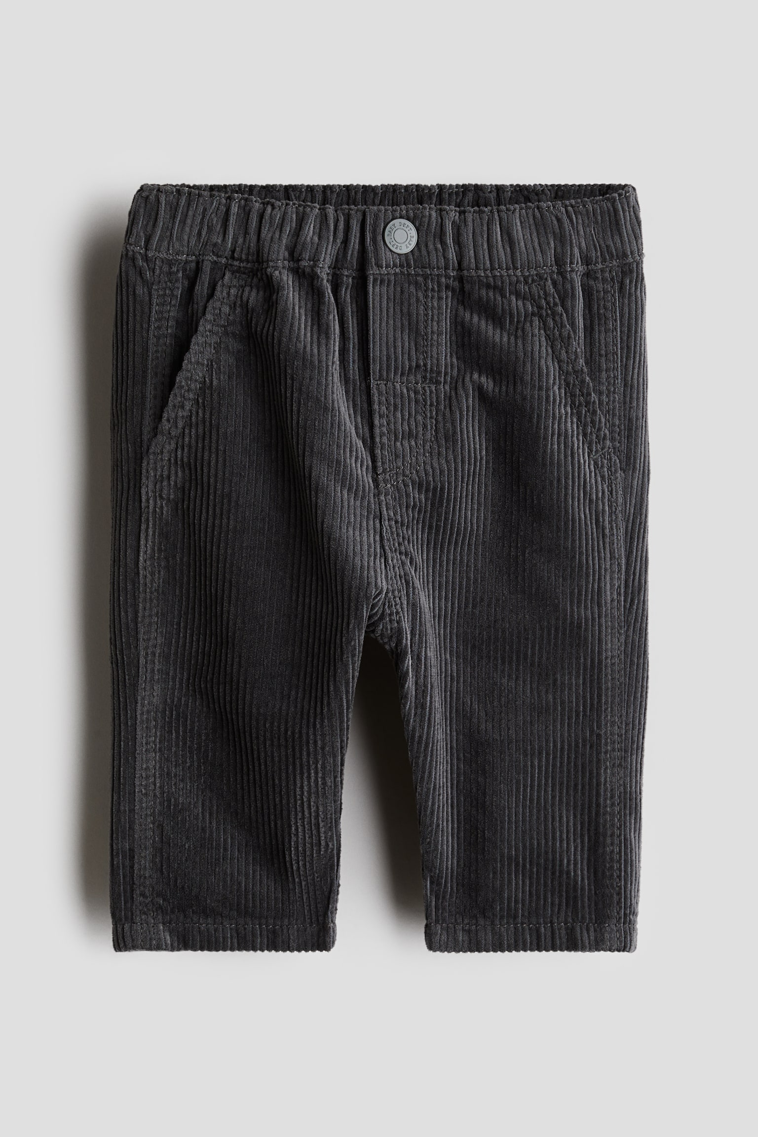 Cotton corduroy trousers - Dark grey/Navy blue/Green/Mole - 1