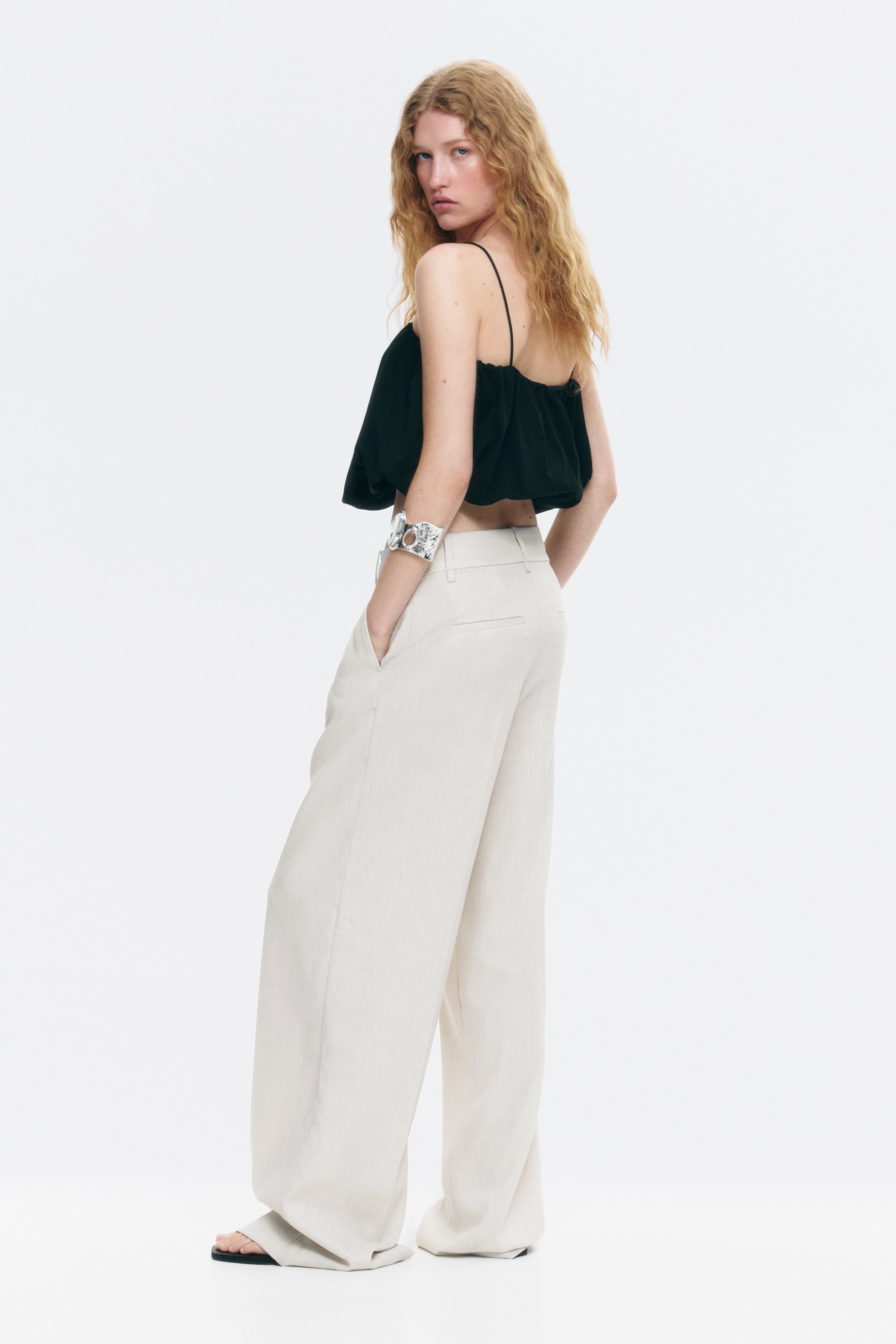Wide-Leg Dress Pants by H&M