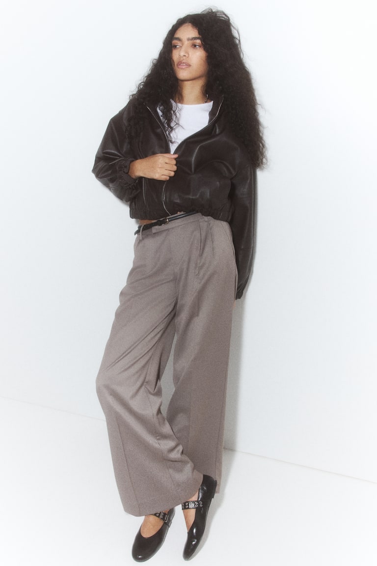 テーラードパンツ - グレージュ - レディース | H&M JP 