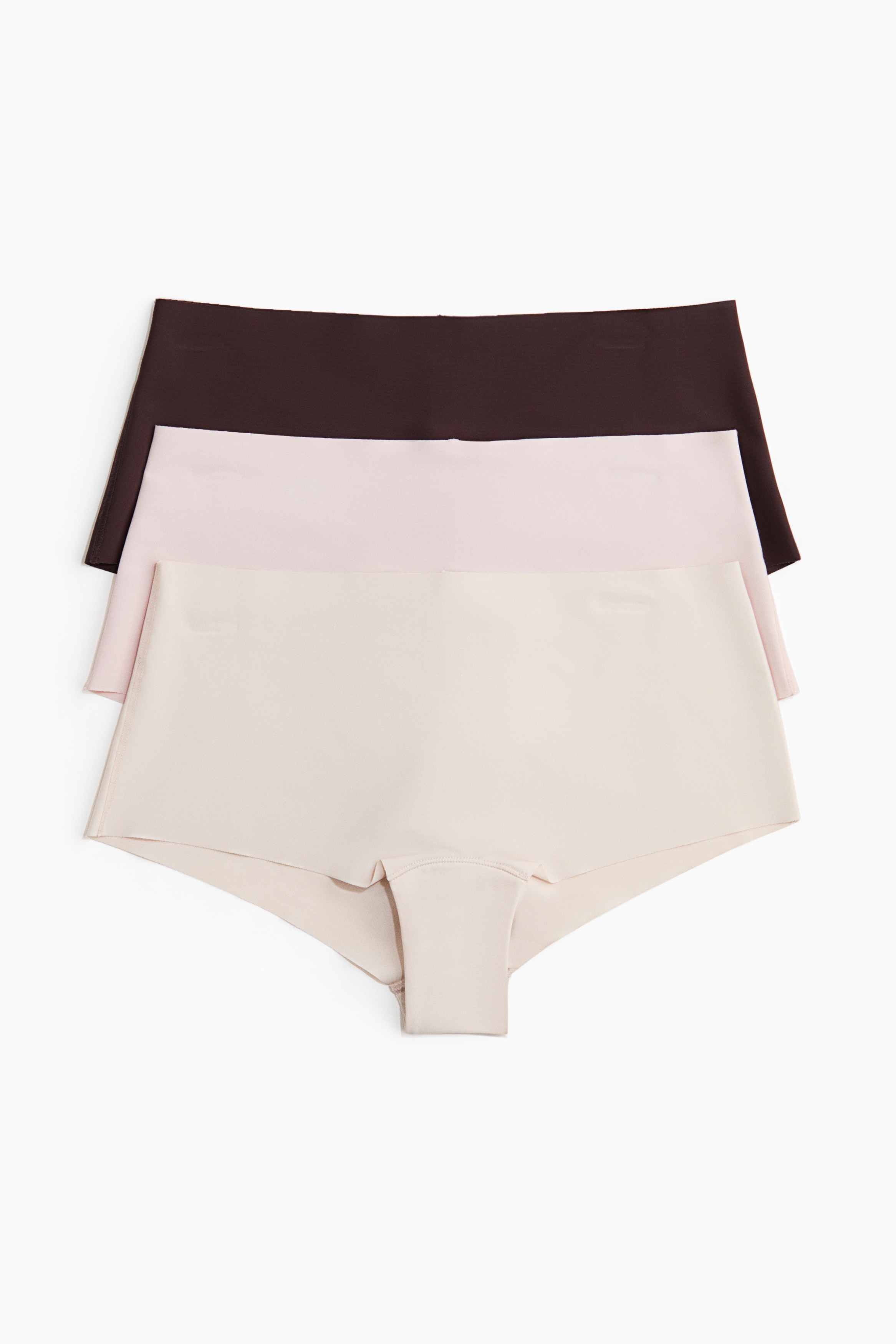 Shortie in microfibra 3 pezzi - Rosa chiaro/marrone scuro/Blu scuro/rosa polvere/Nero/Beige chiaro/Rosa/grigio/nero