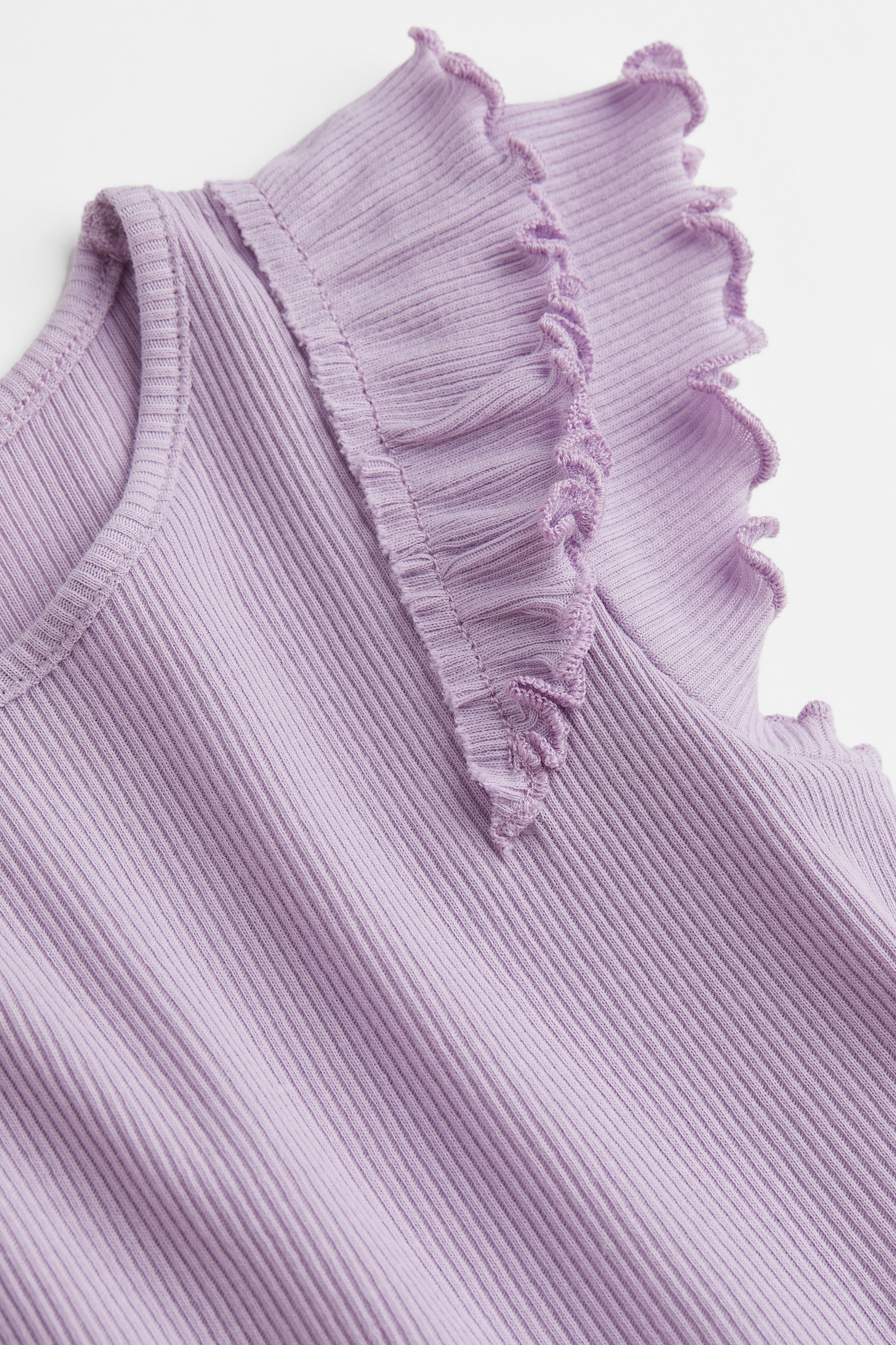 View larger image: Flutter-sleeved cotton dress - Light purple - Kids | H&M IN 2