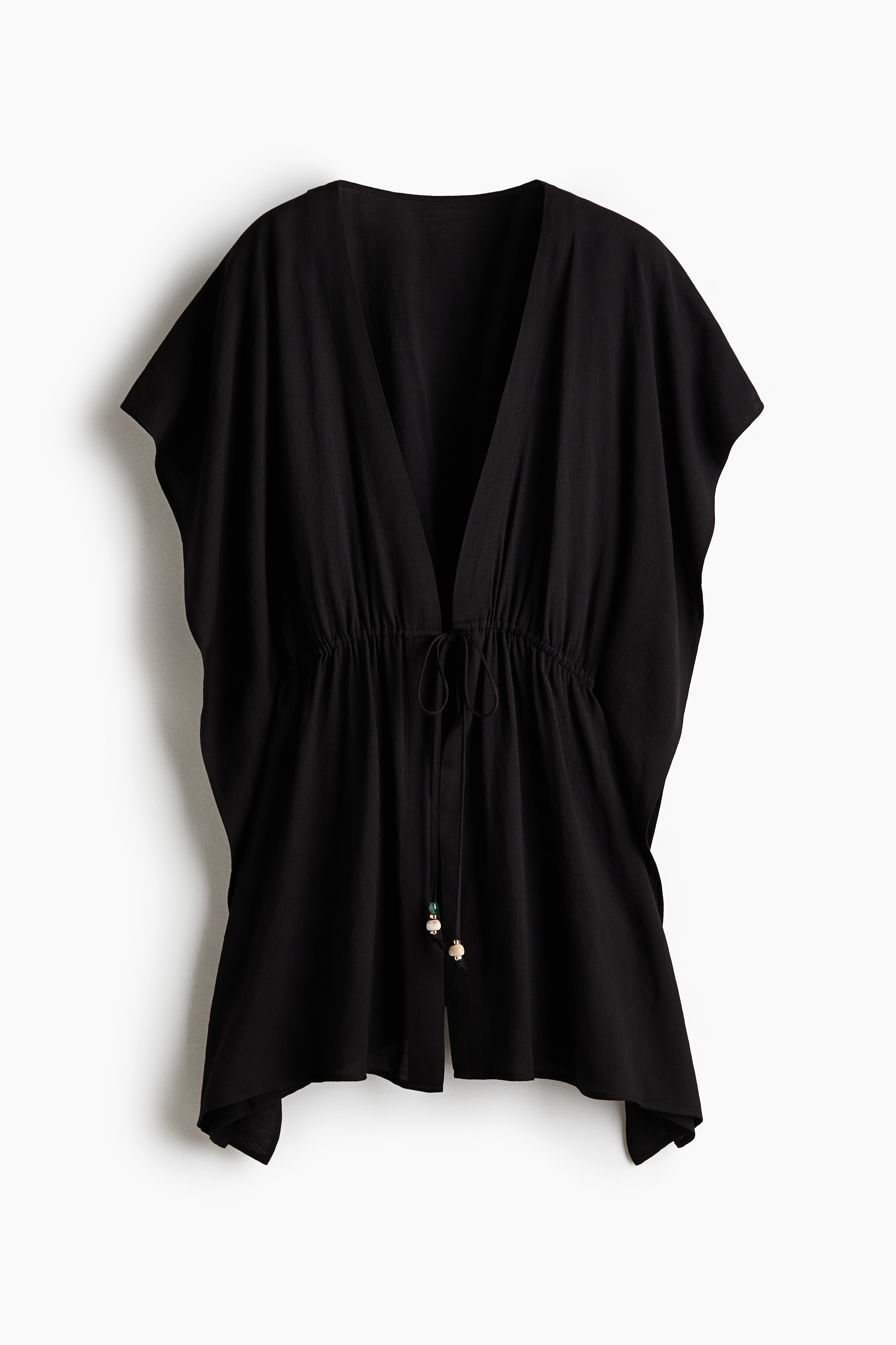 Beach kaftan dress - Black/Dark brown