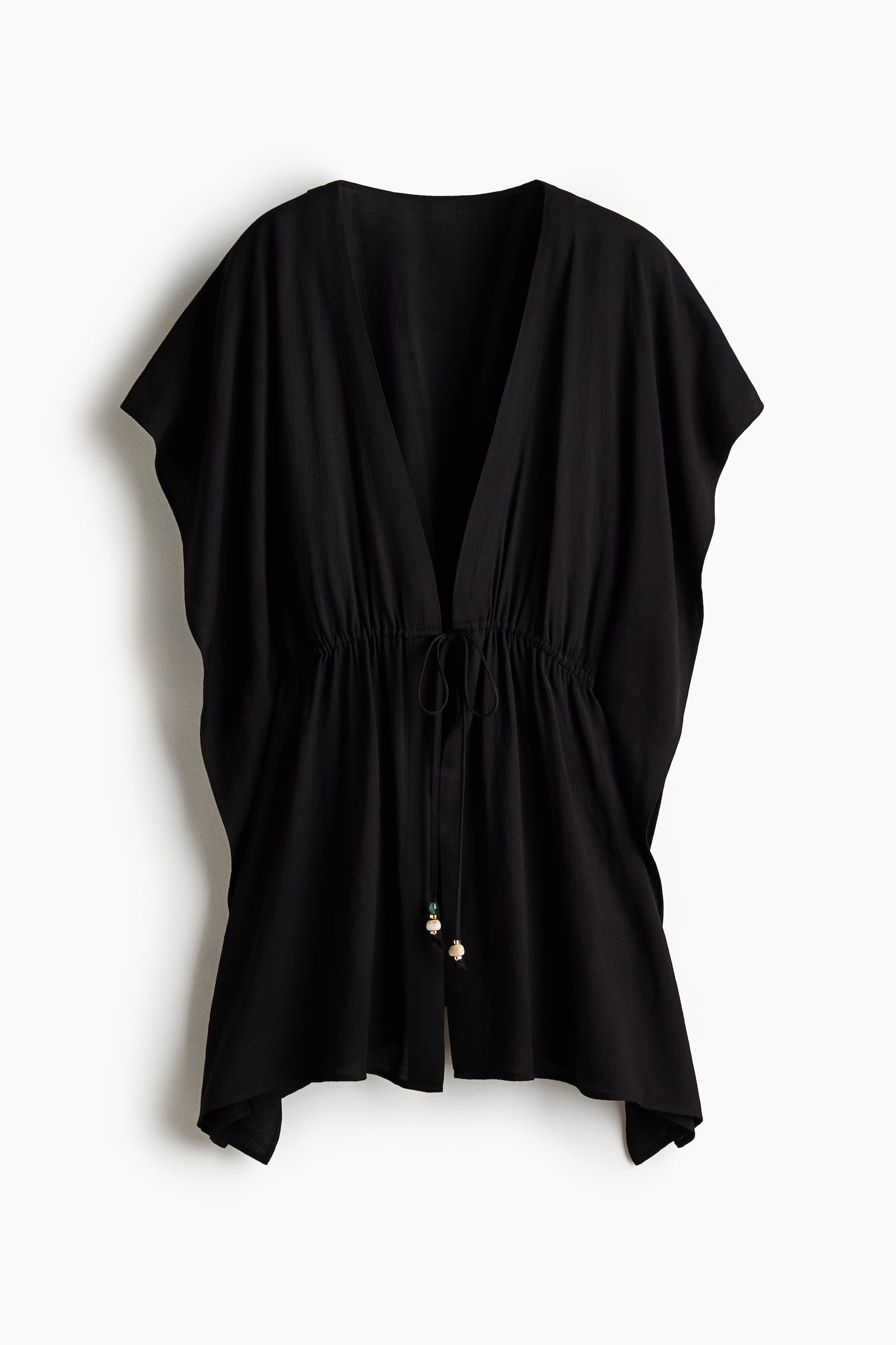 Beach kaftan dress - Black/Dark brown