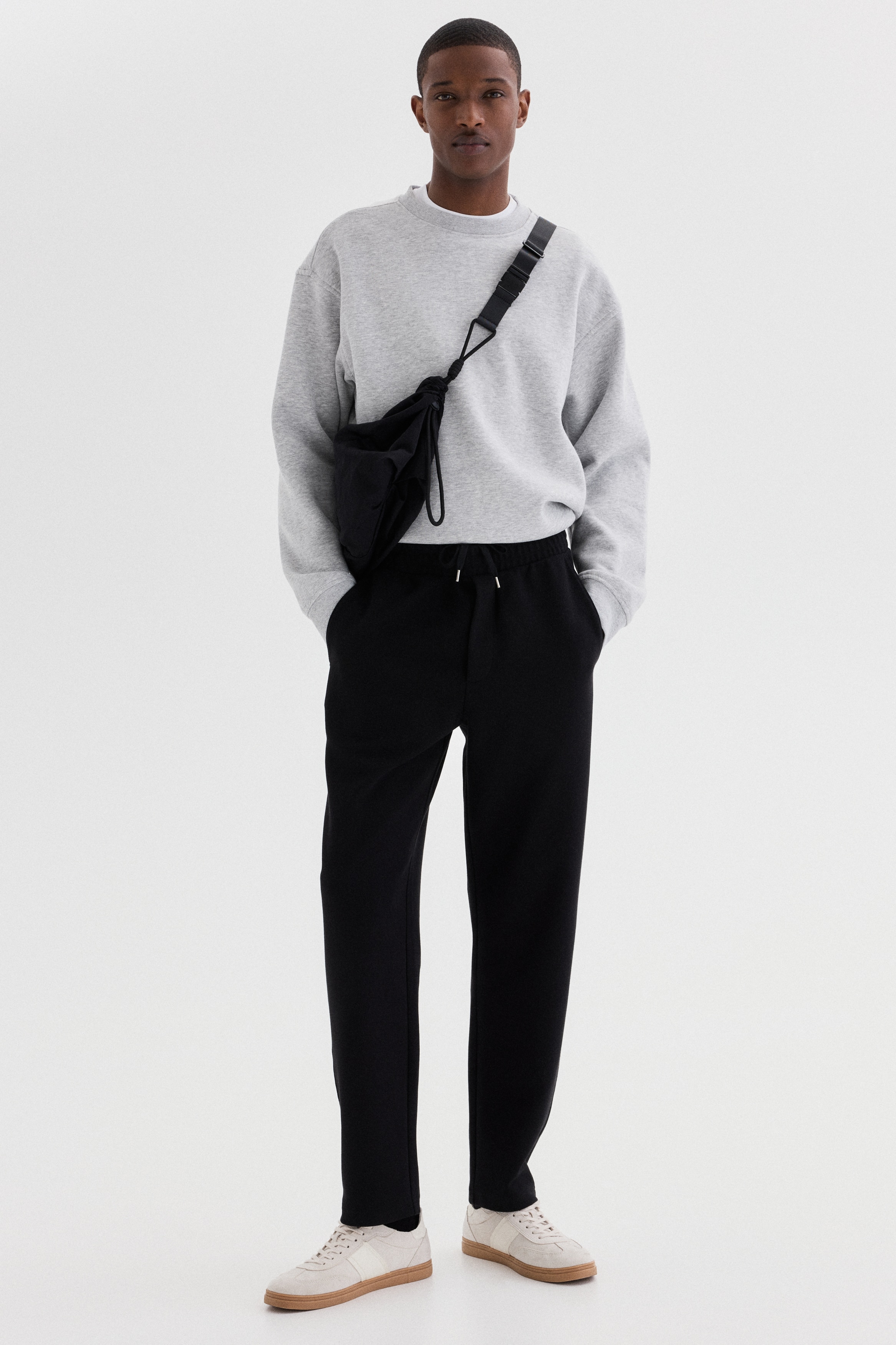 Regular Fit Joggers - Μαύρο/Γκρι/Κρεμ/Ανοιχτό μπεζ